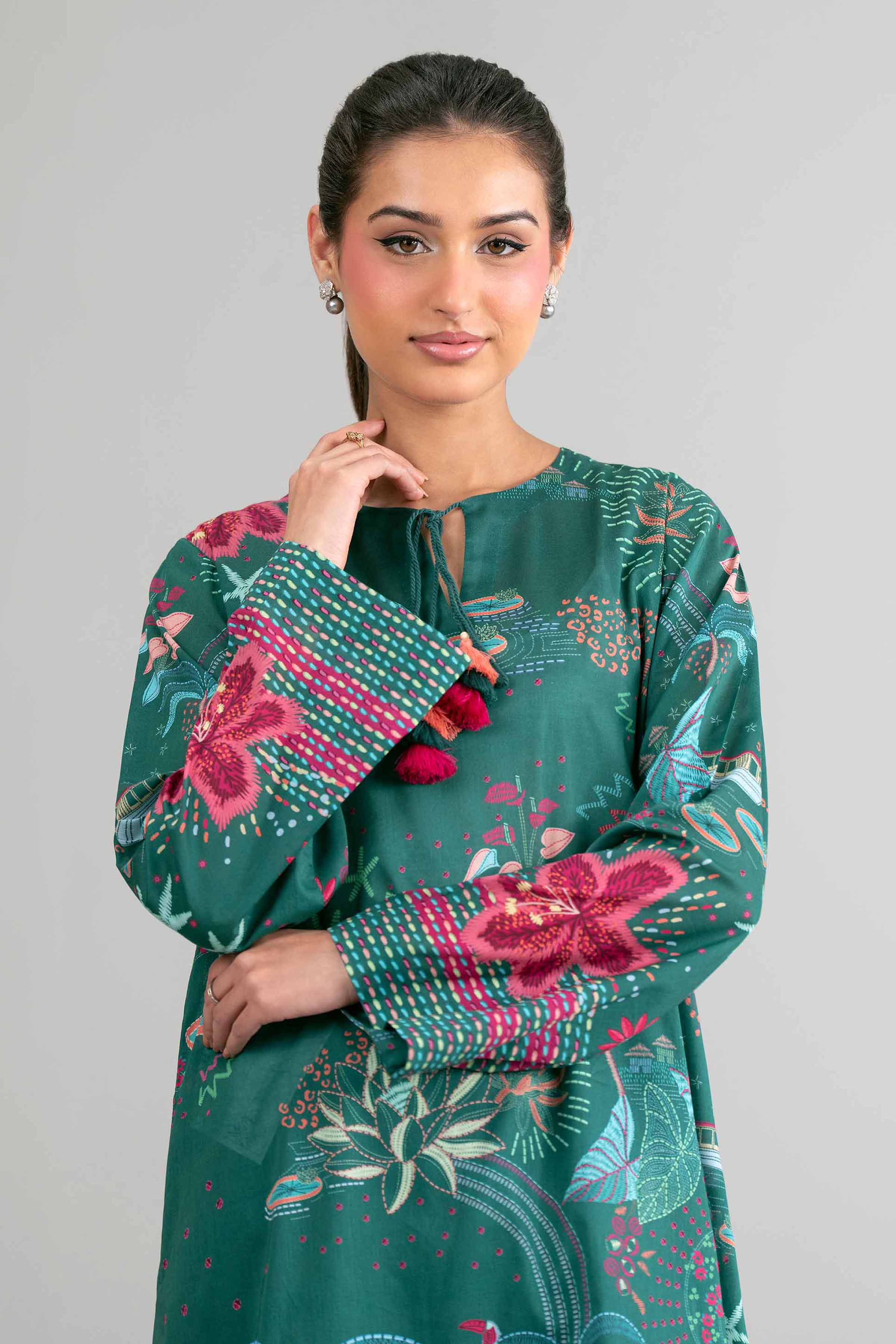 2 Piece - Digital Printed Suit - 42601615 for Women - Unstitched Collection | Nishat | Shop Online