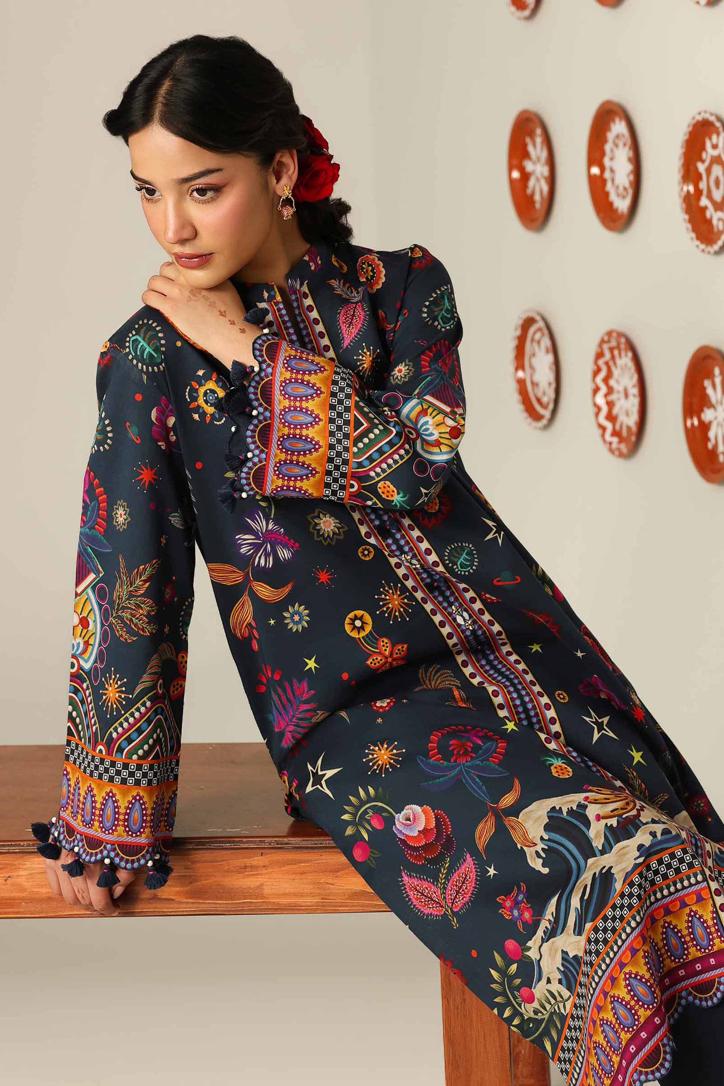 2 Piece - Digital Printed Suit - 42601618 for Women - Unstitched Collection | Nishat | Shop Online
