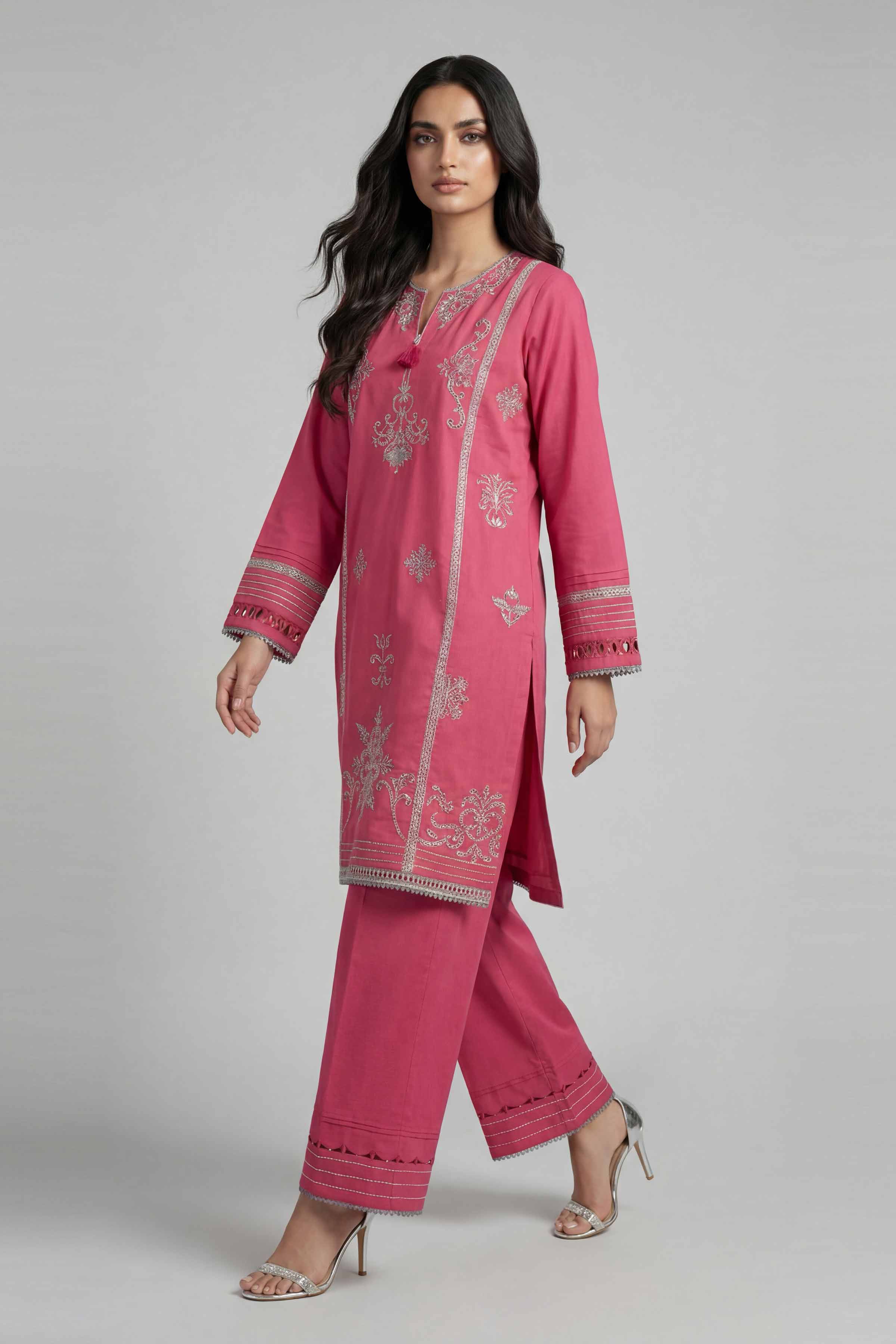 2 Piece - Embroidered Suit - 42601631