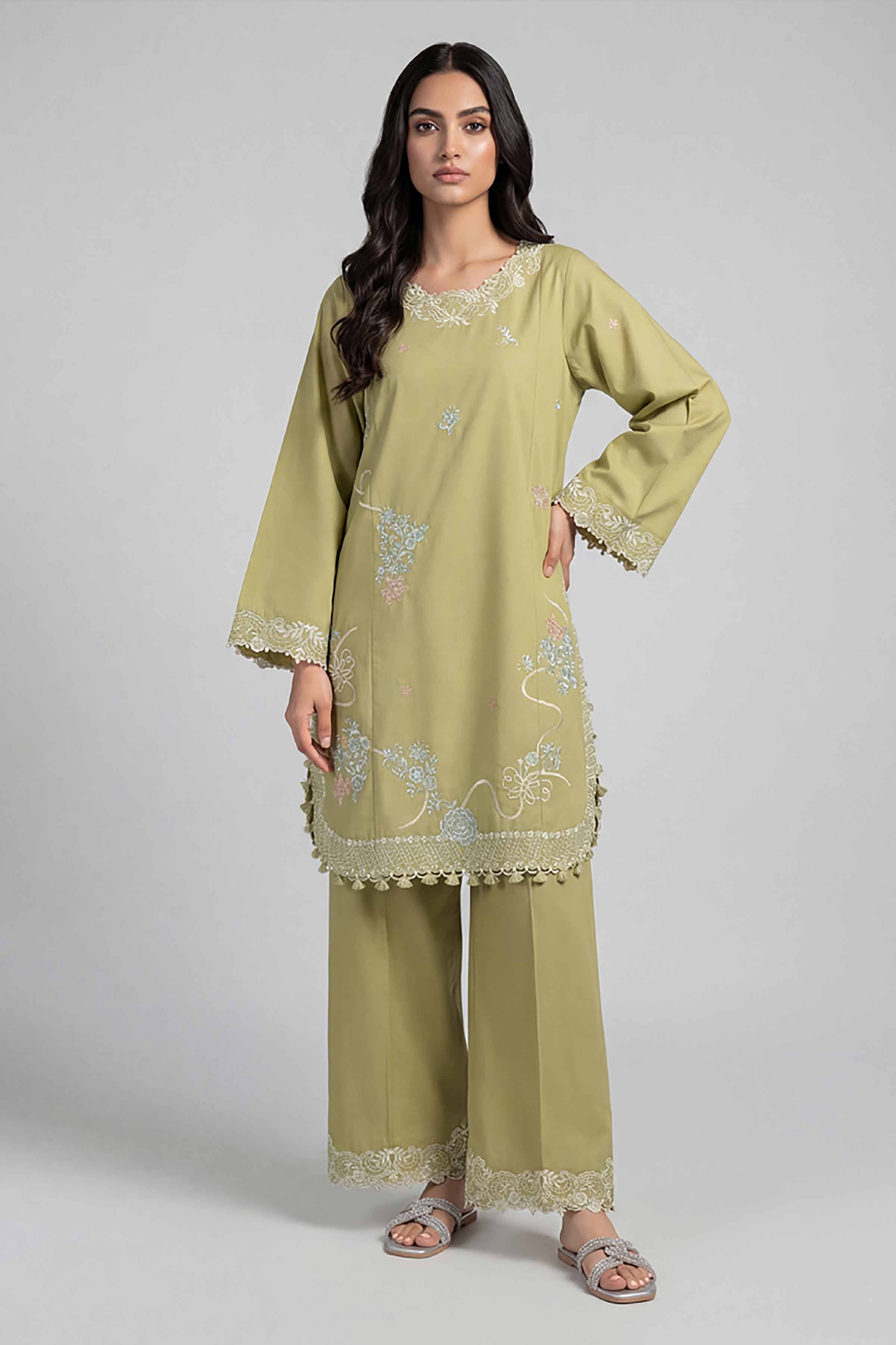 2 Piece - Embroidered Suit - 42601632 for Women - Unstitched Collection | Nishat | Shop Online