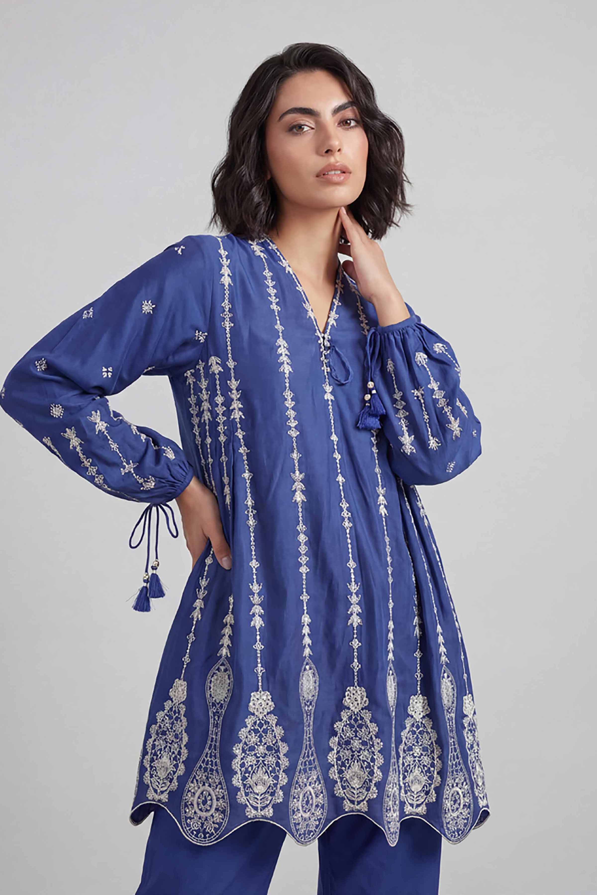 2 Piece - Embroidered Suit - 42601635