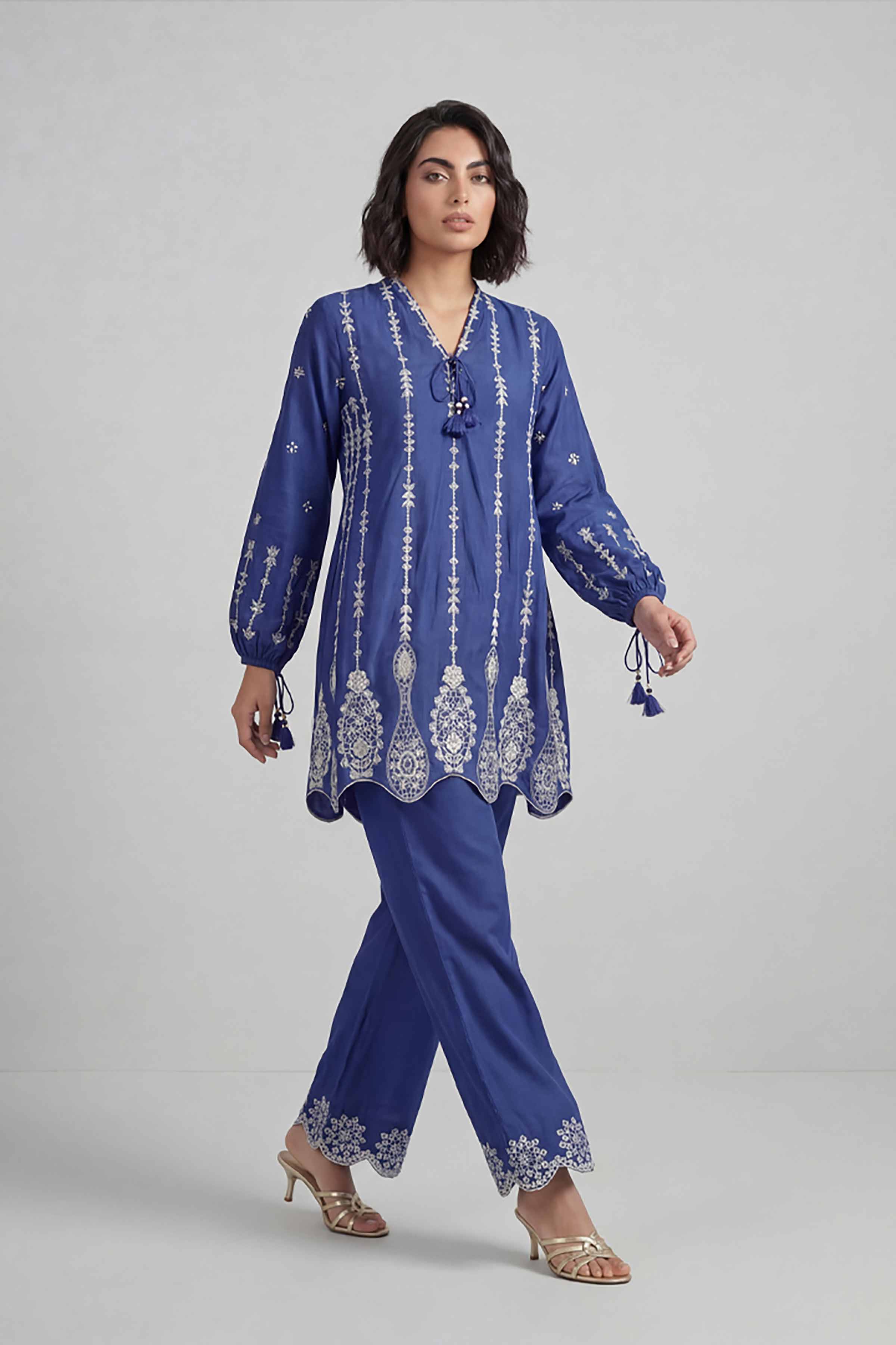 2 Piece - Embroidered Suit - 42601635