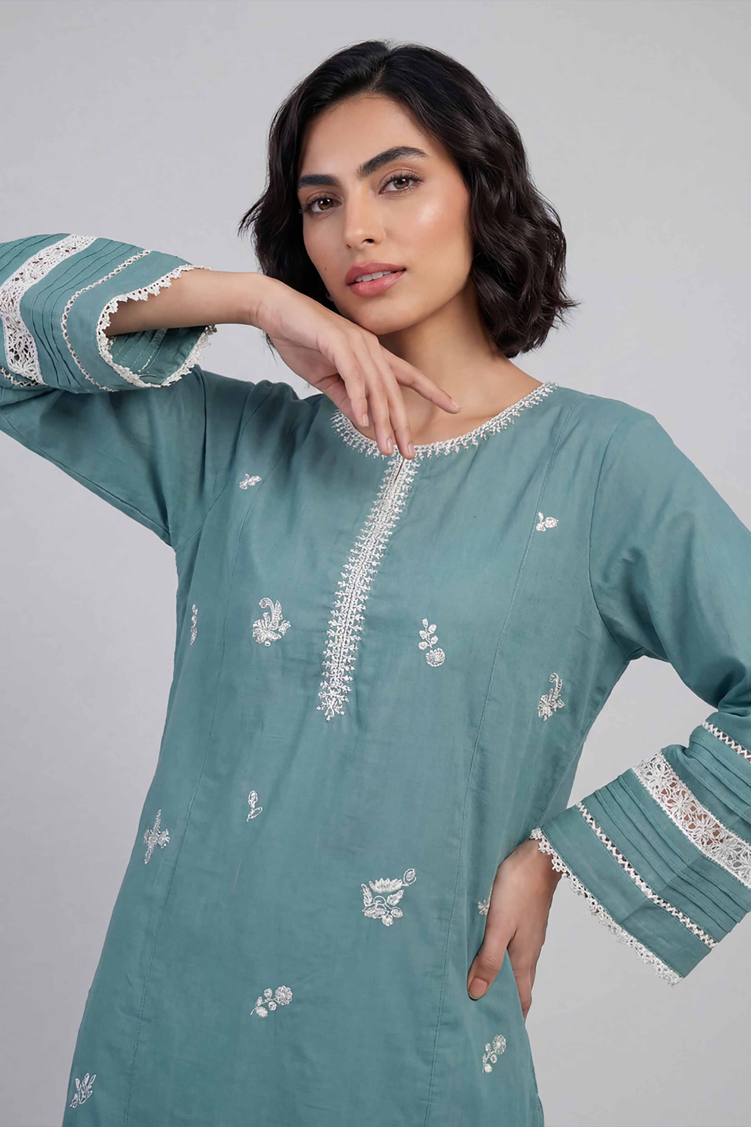 2 Piece - Embroidered Suit - 42601638 for Women - Unstitched Collection | Nishat | Shop Online