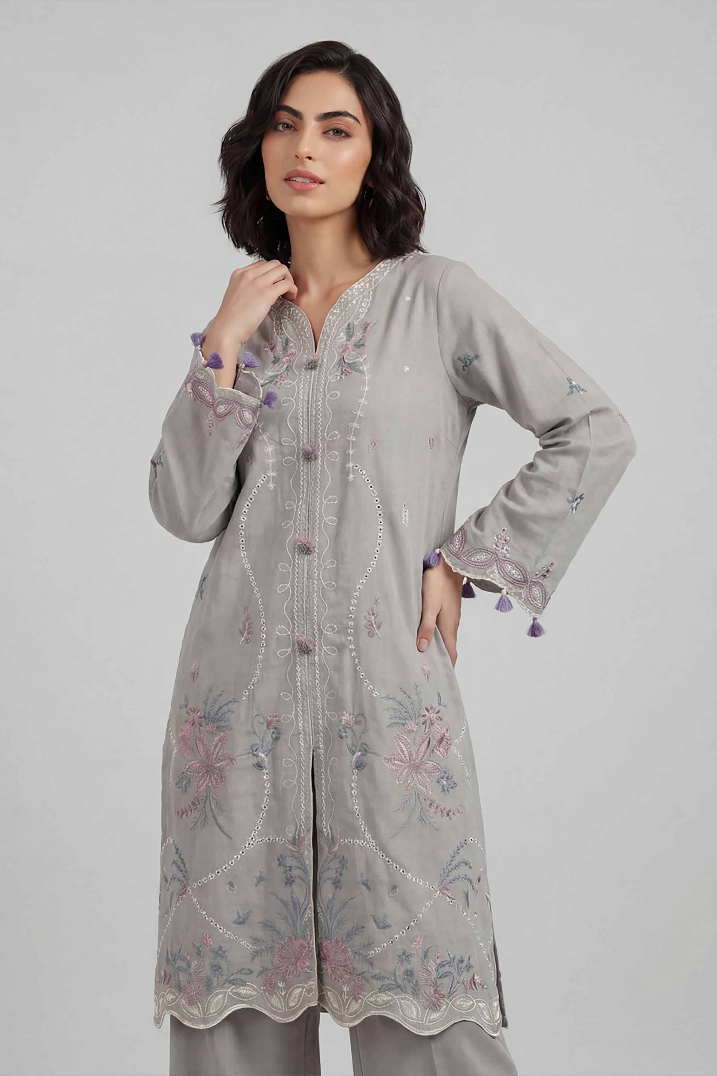 2 Piece - Embroidered Suit - 42601641