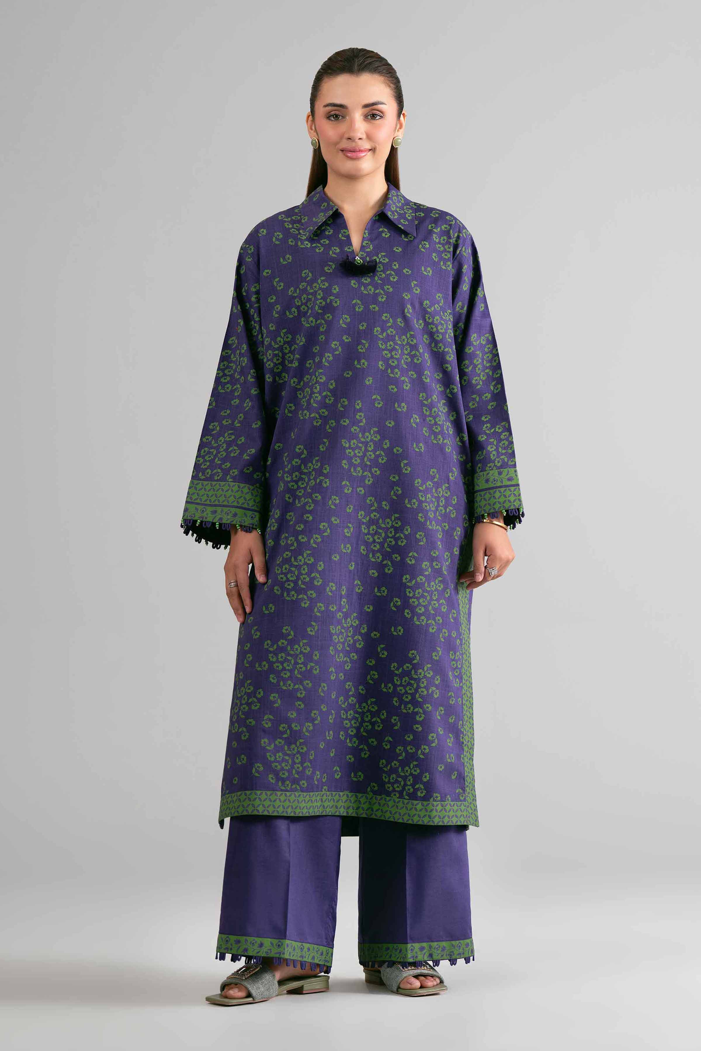 2 Piece - Printed Suit - 42601646 for Women - Unstitched Collection | Nishat | Shop Online