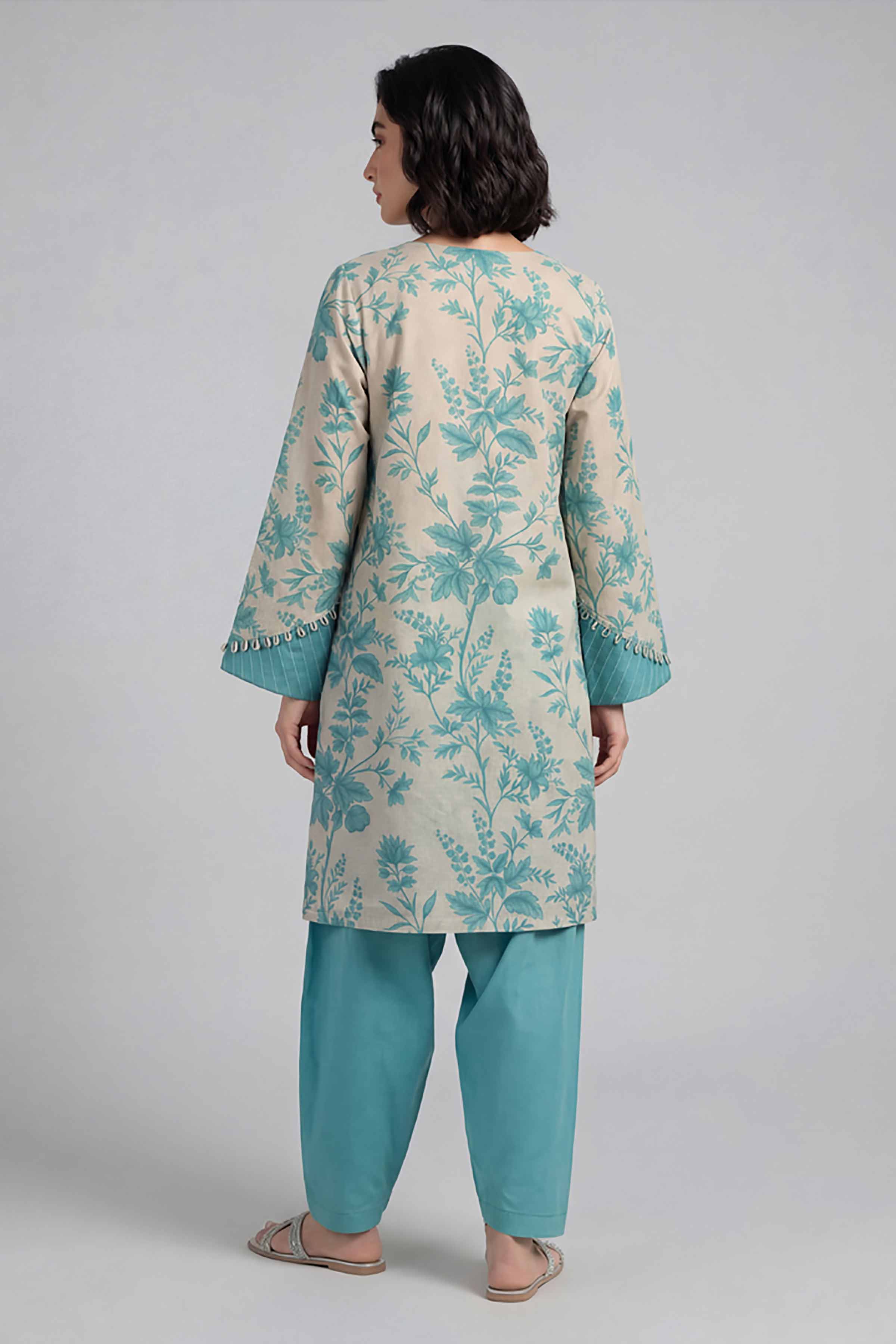 2 Piece - Printed Embroidered Suit - 42601655 for Women - Unstitched Collection | Nishat | Shop Online