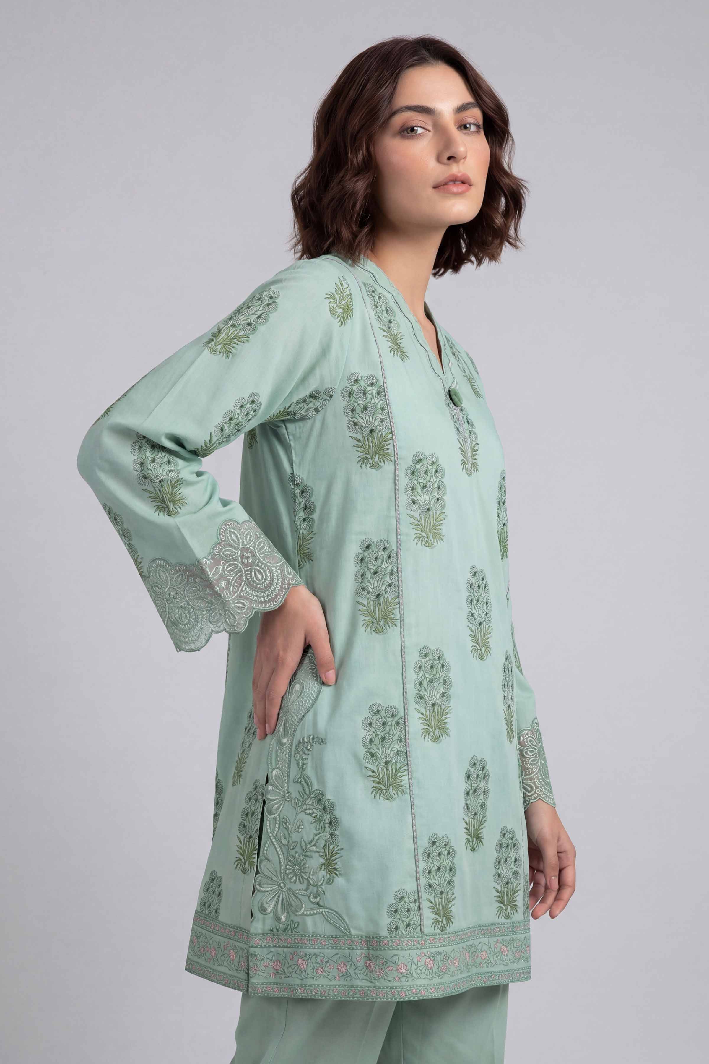 2 Piece - Printed Embroidered Suit - 42601660 for Women - Unstitched Collection | Nishat | Shop Online