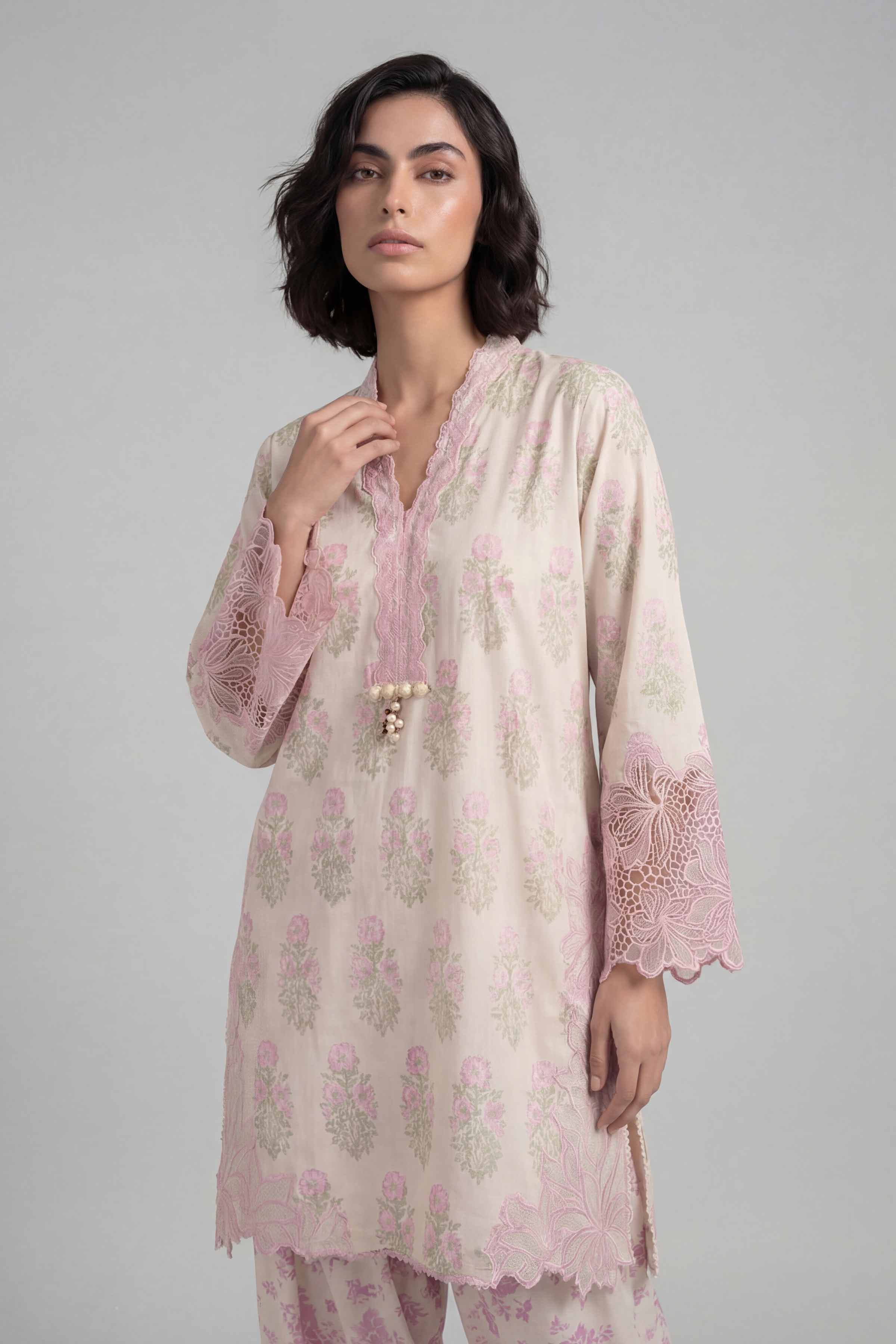 2 Piece - Printed Embroidered Suit - 42601664 for Women - Unstitched Collection | Nishat | Shop Online