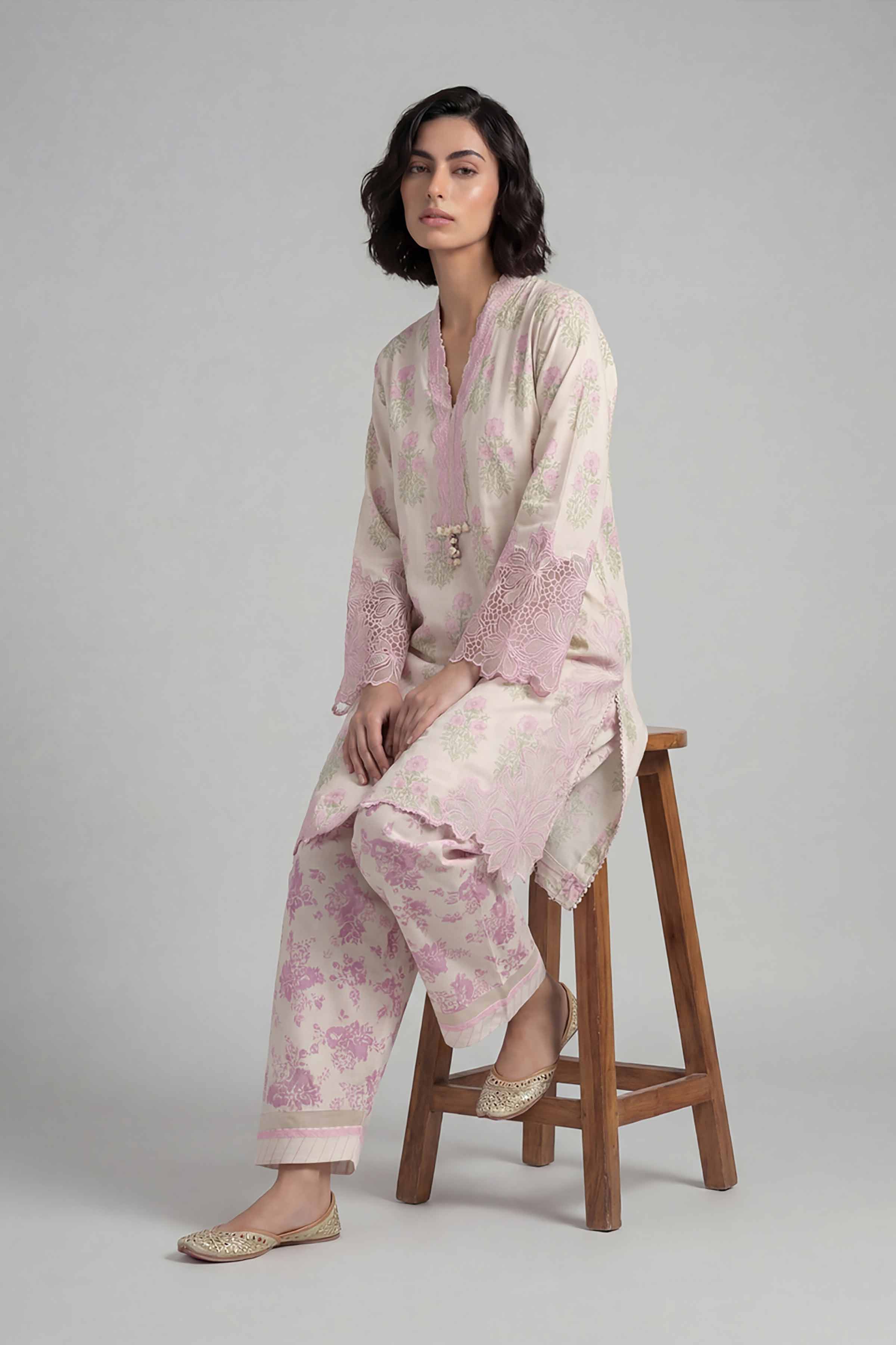 2 Piece - Printed Embroidered Suit - 42601664 for Women - Unstitched Collection | Nishat | Shop Online