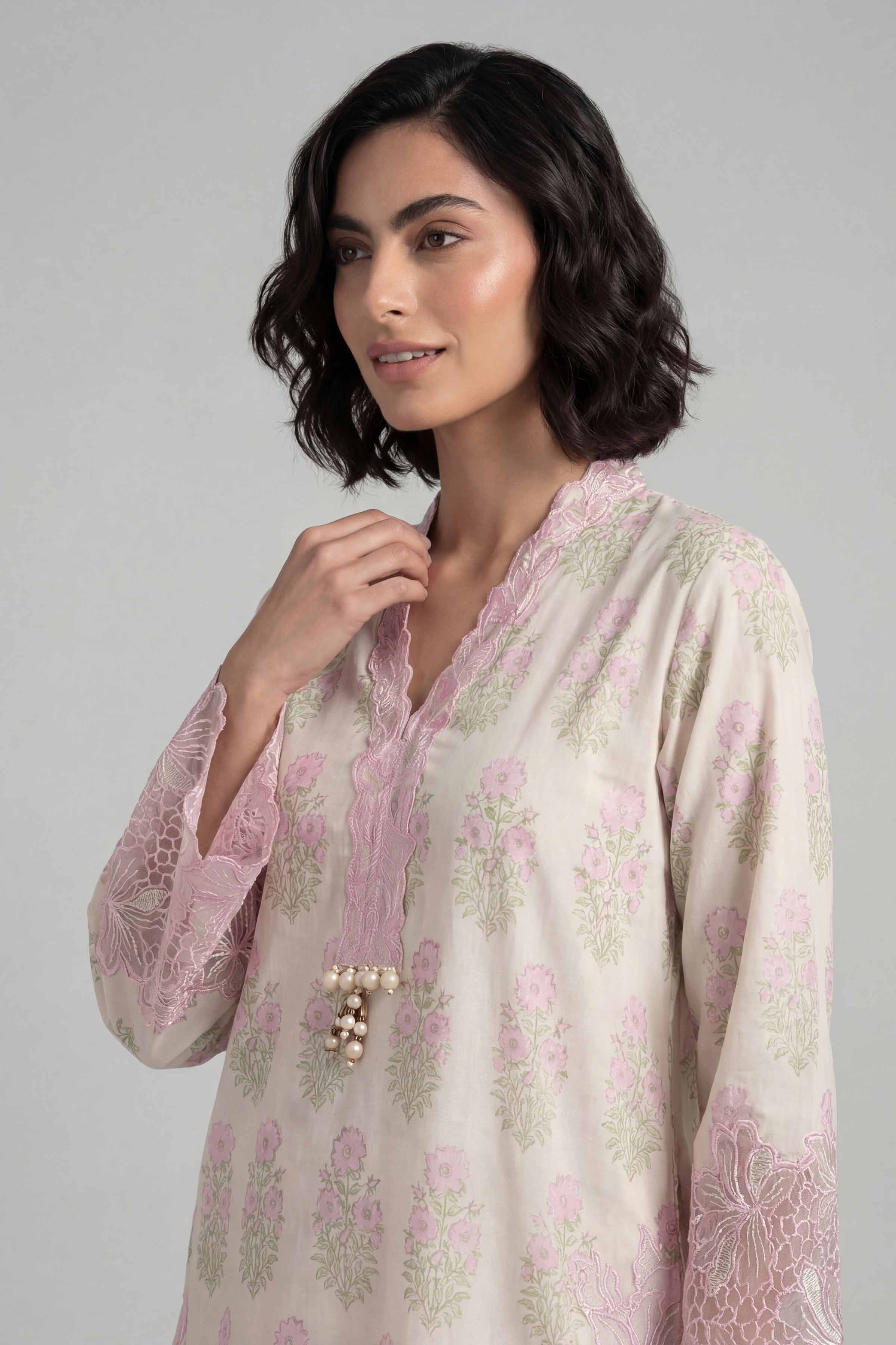 2 Piece - Printed Embroidered Suit - 42601664 for Women - Unstitched Collection | Nishat | Shop Online