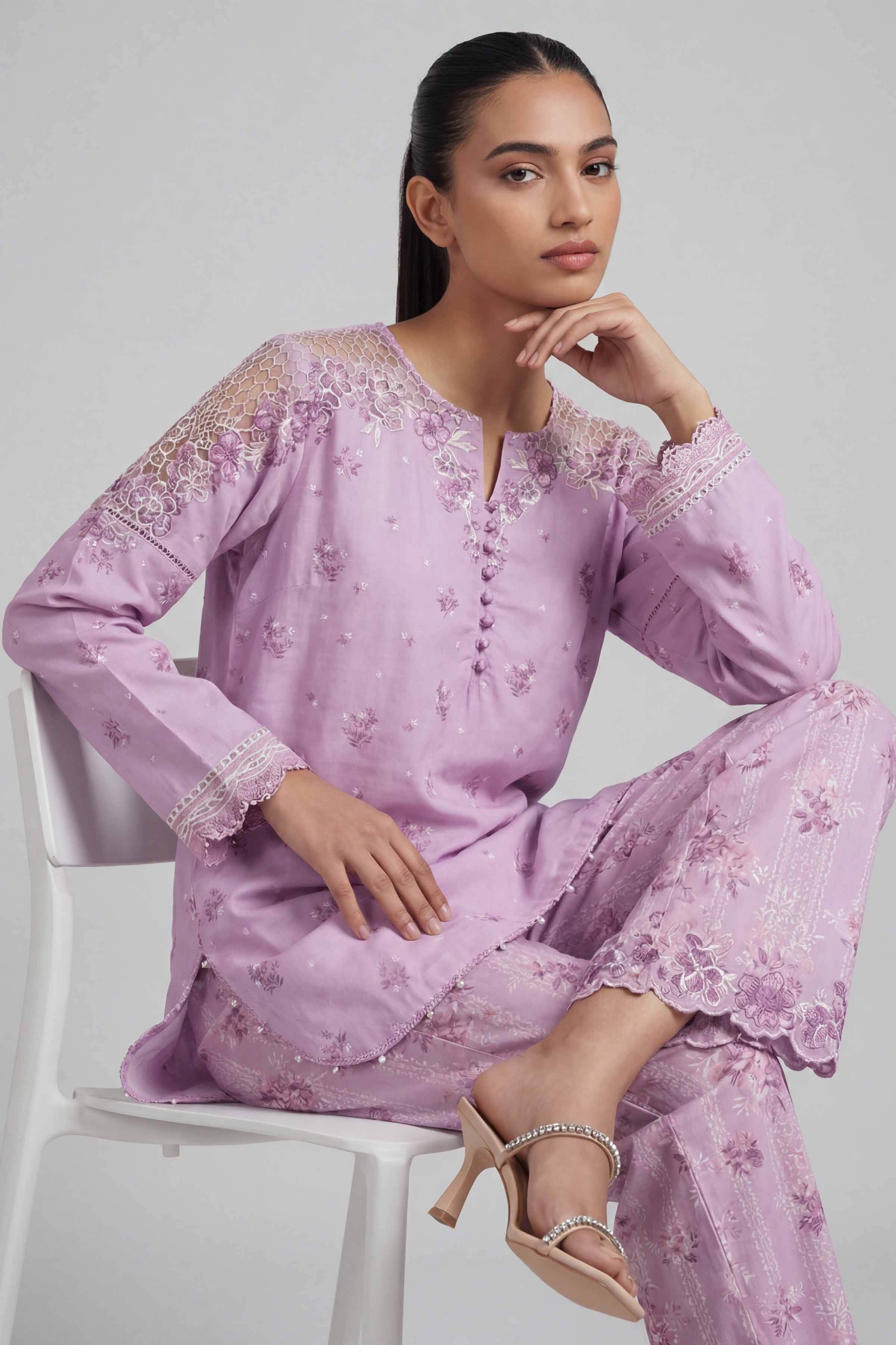 2 Piece - Printed Embroidered Suit - 42601666 for Women - Unstitched Collection | Nishat | Shop Online