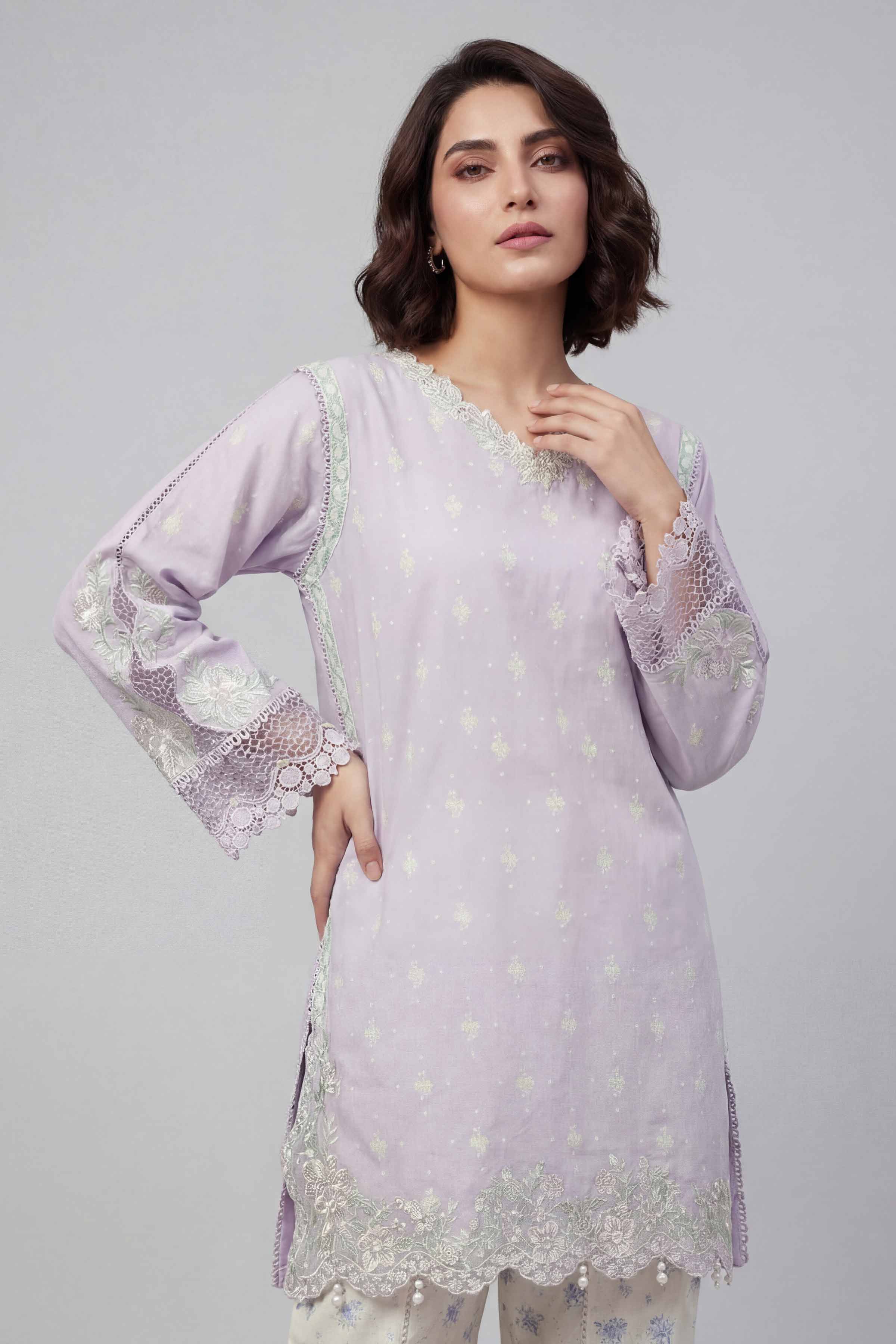 2 Piece - Printed Embroidered Suit - 42601667 for Women - Unstitched Collection | Nishat | Shop Online