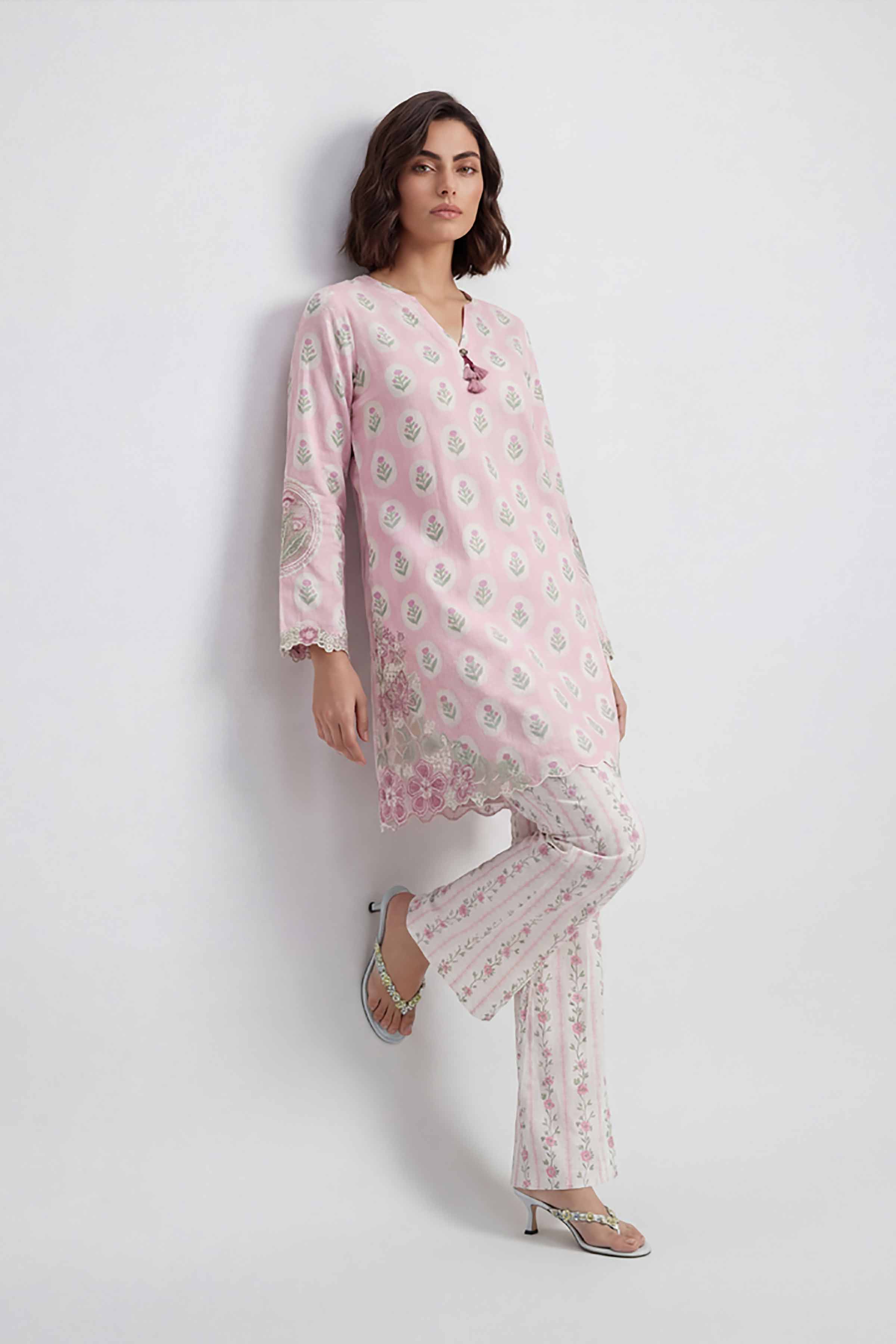 2 Piece - Printed Embroidered Suit - 42601673 for Women - Unstitched Collection | Nishat | Shop Online