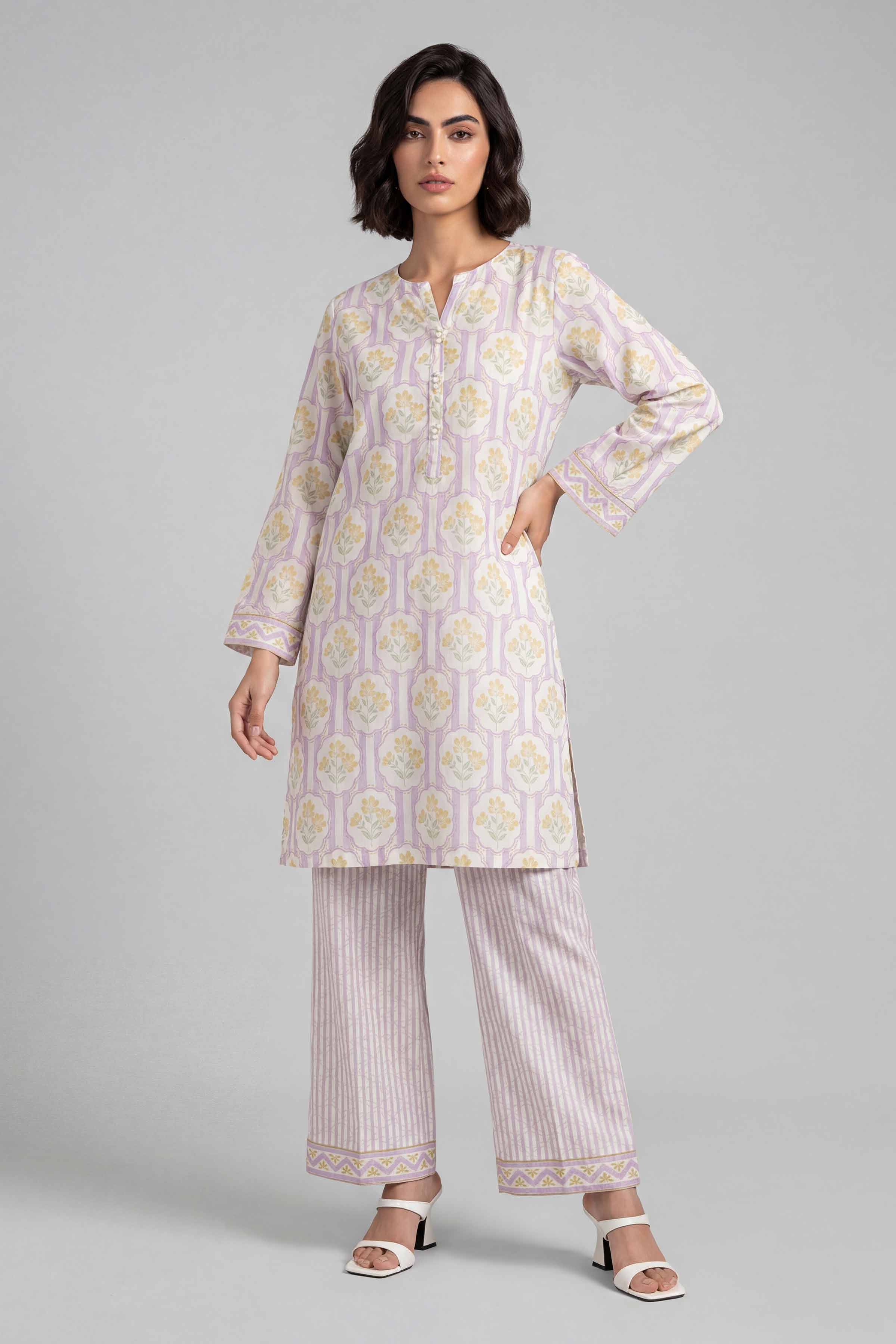 2 Piece - Printed Suit - 42601674 for Women - Unstitched Collection | Nishat | Shop Online