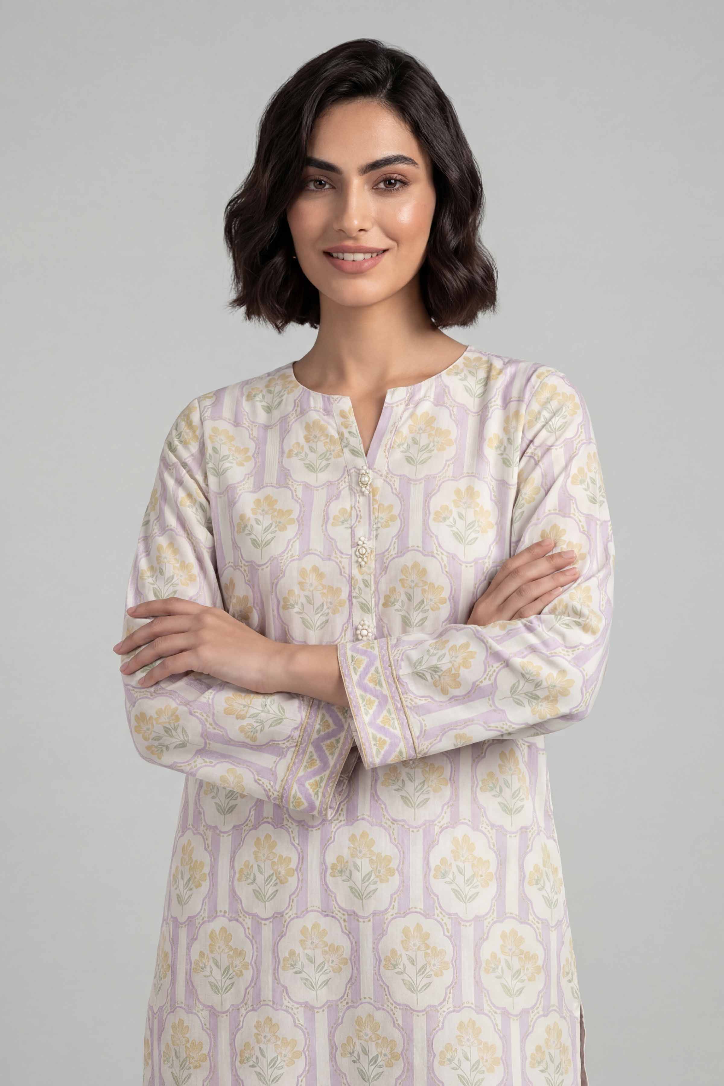 2 Piece - Printed Suit - 42601674 for Women - Unstitched Collection | Nishat | Shop Online