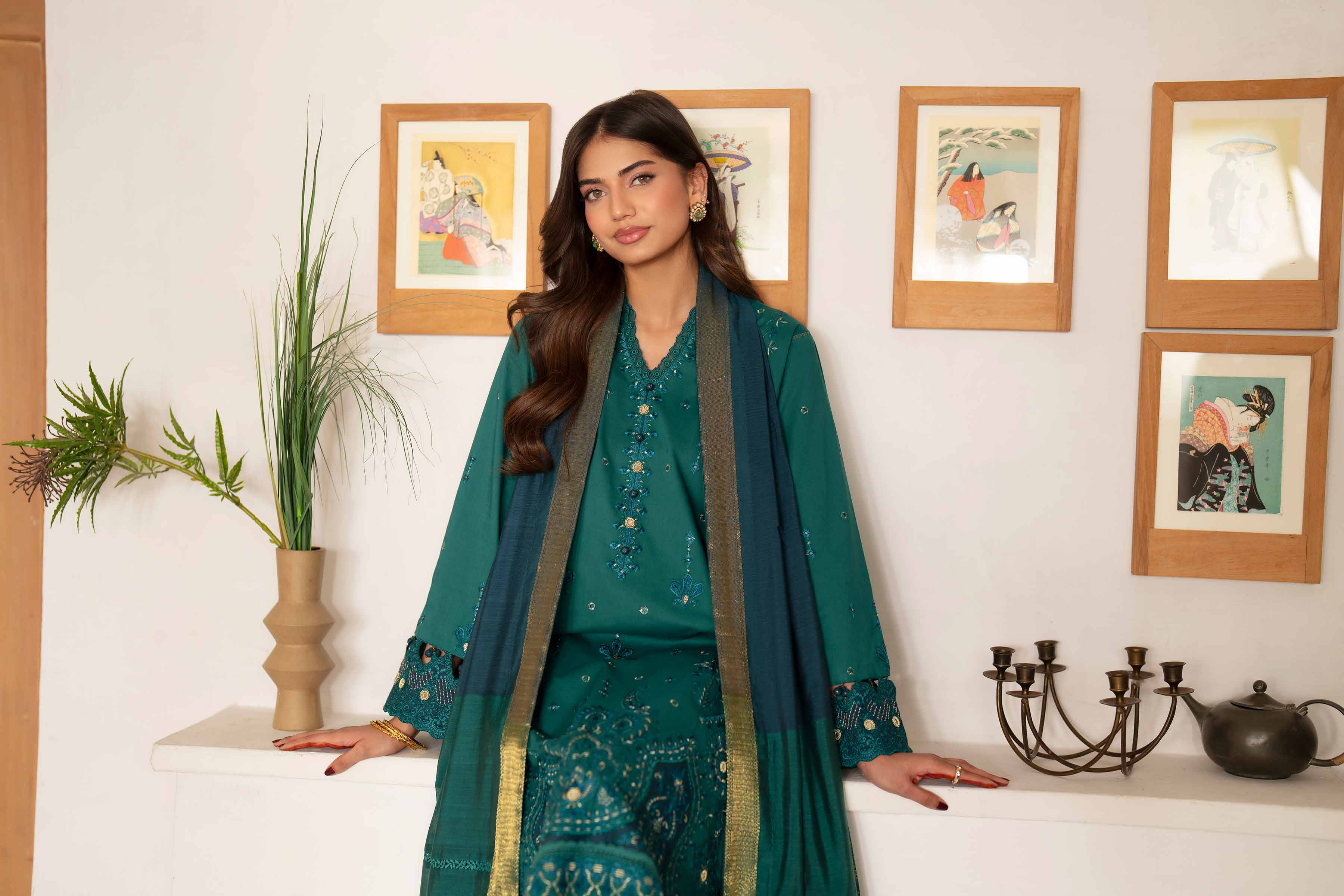 3 Piece - Embroidered Suit - 42601689 for Women - Unstitched Collection | Nishat | Shop Online