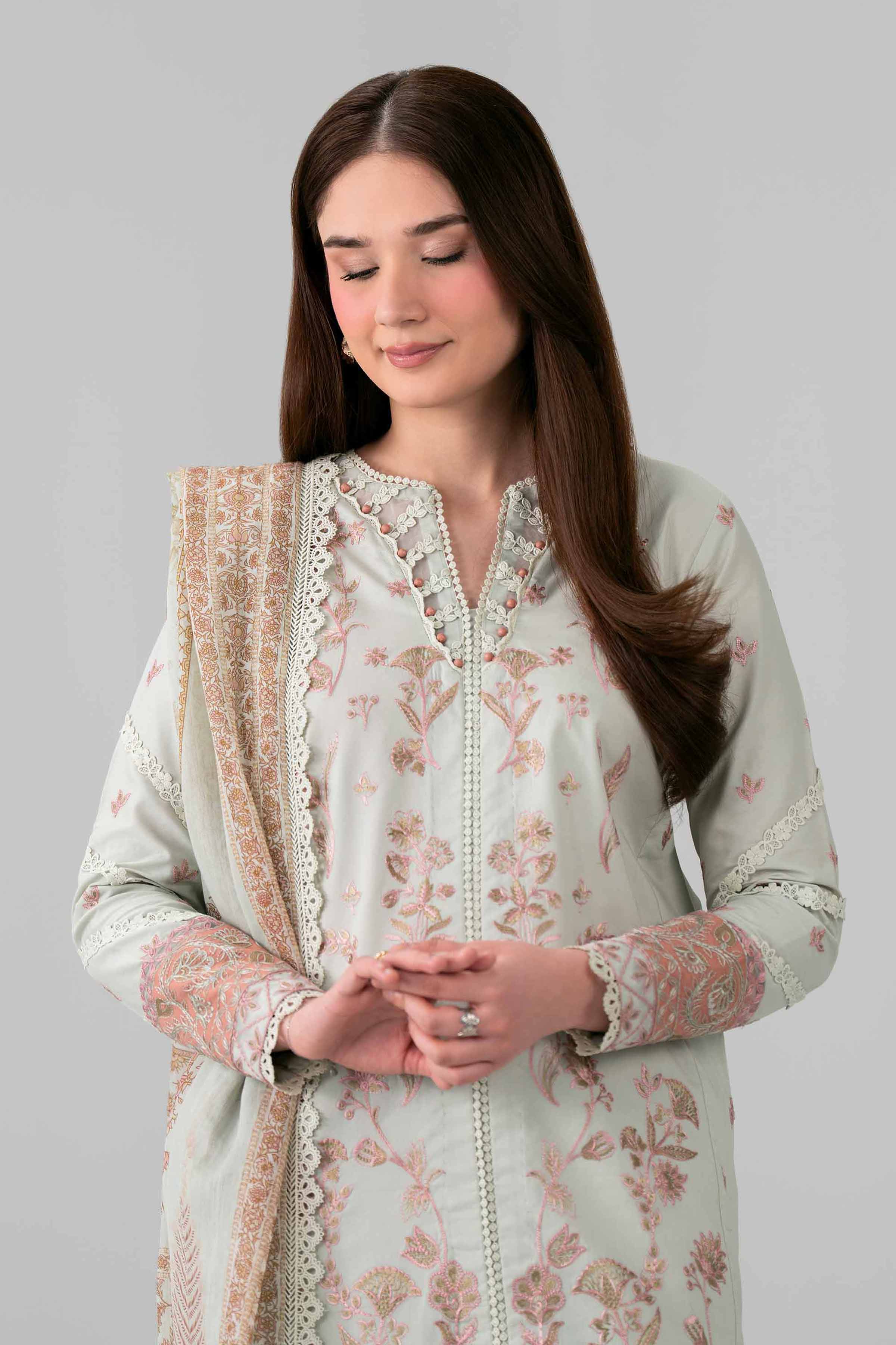 3 Piece - Digital Printed Embroidered Suit - 42601691 for Women - Unstitched Collection | Nishat | Shop Online