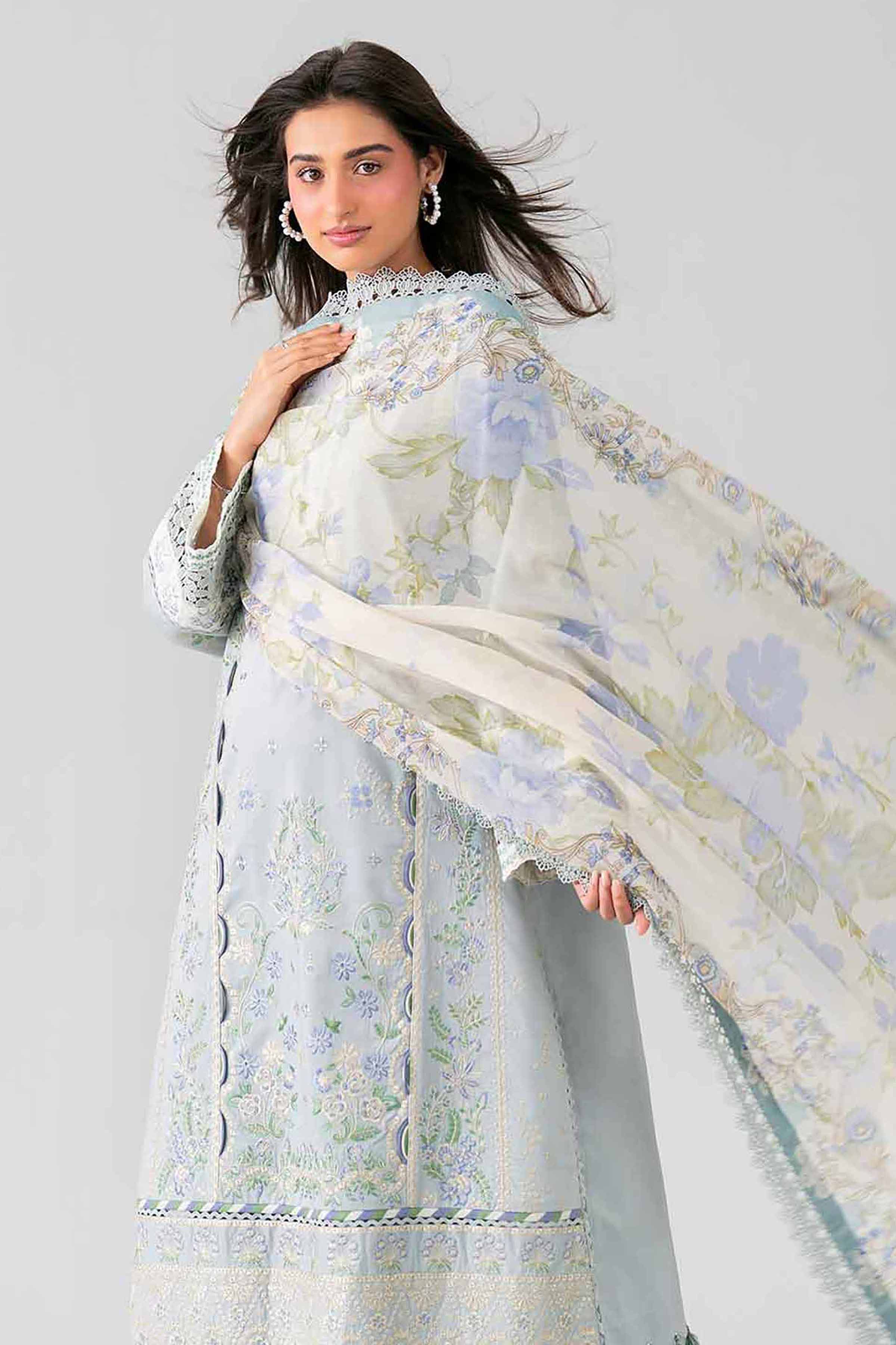 3 Piece - Digital Printed Embroidered Suit - 42601692 for Women - Unstitched Collection | Nishat | Shop Online