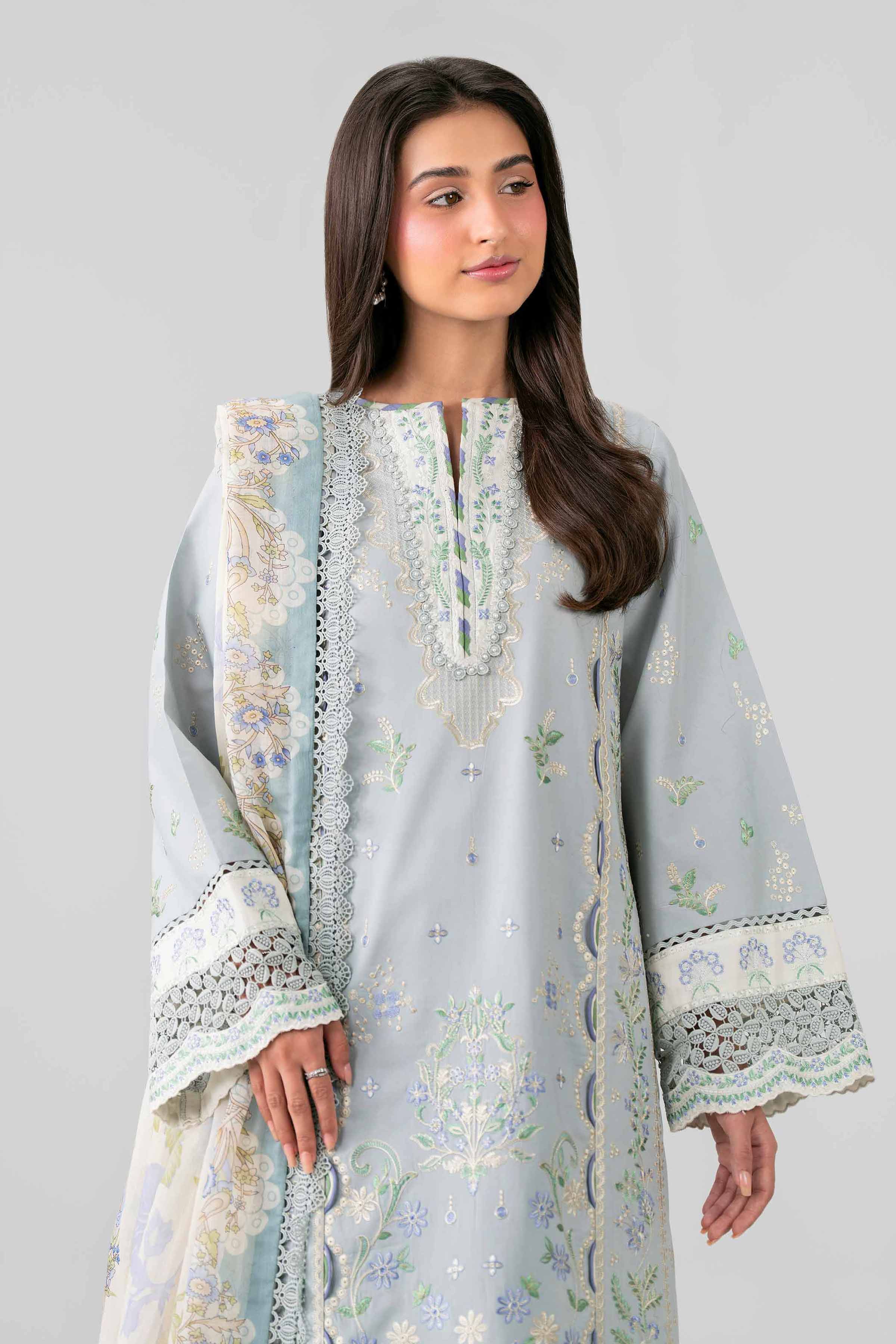 3 Piece - Digital Printed Embroidered Suit - 42601692 for Women - Unstitched Collection | Nishat | Shop Online