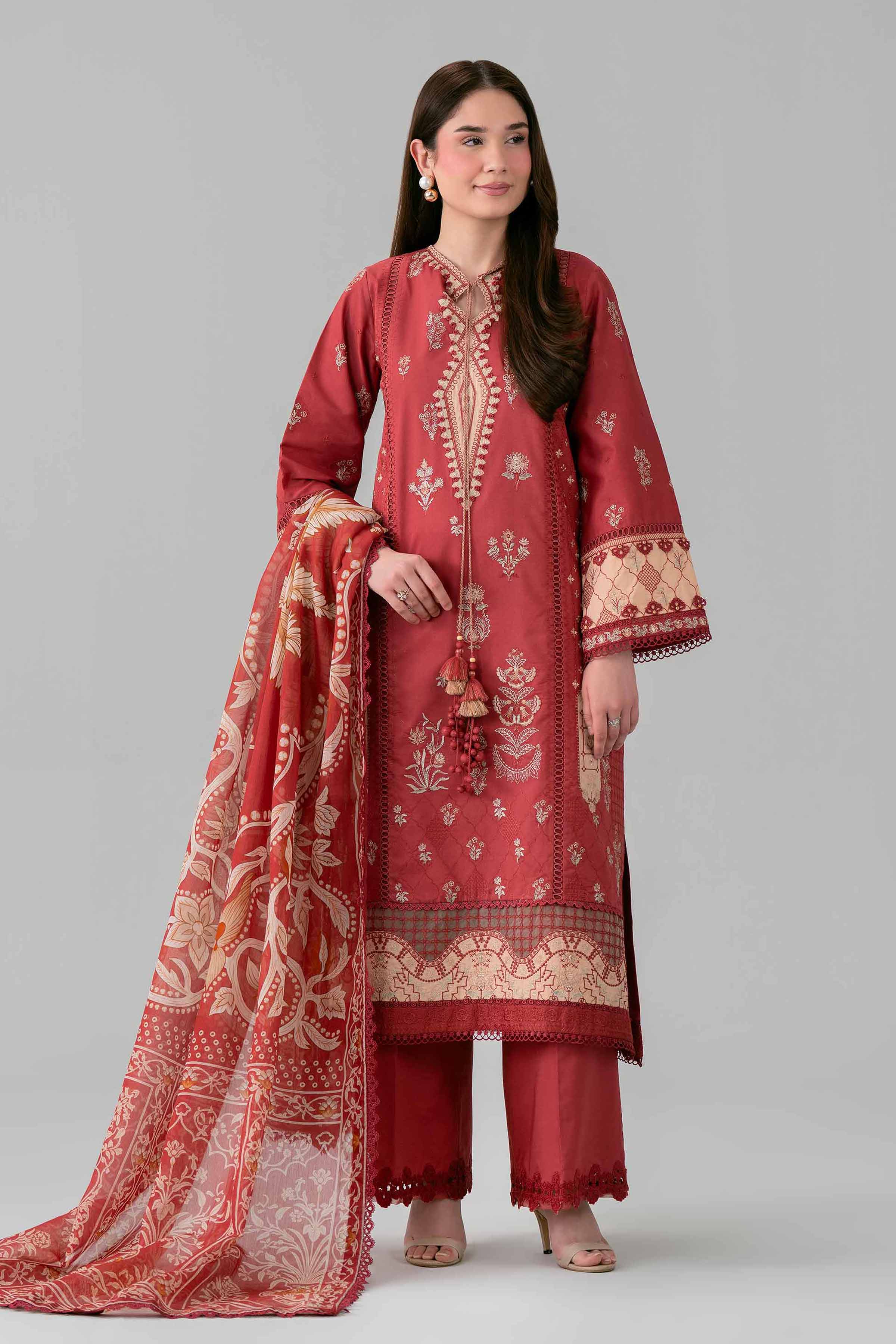 3 Piece - Digital Printed Embroidered Suit - 42601693 for Women - Unstitched Collection | Nishat | Shop Online