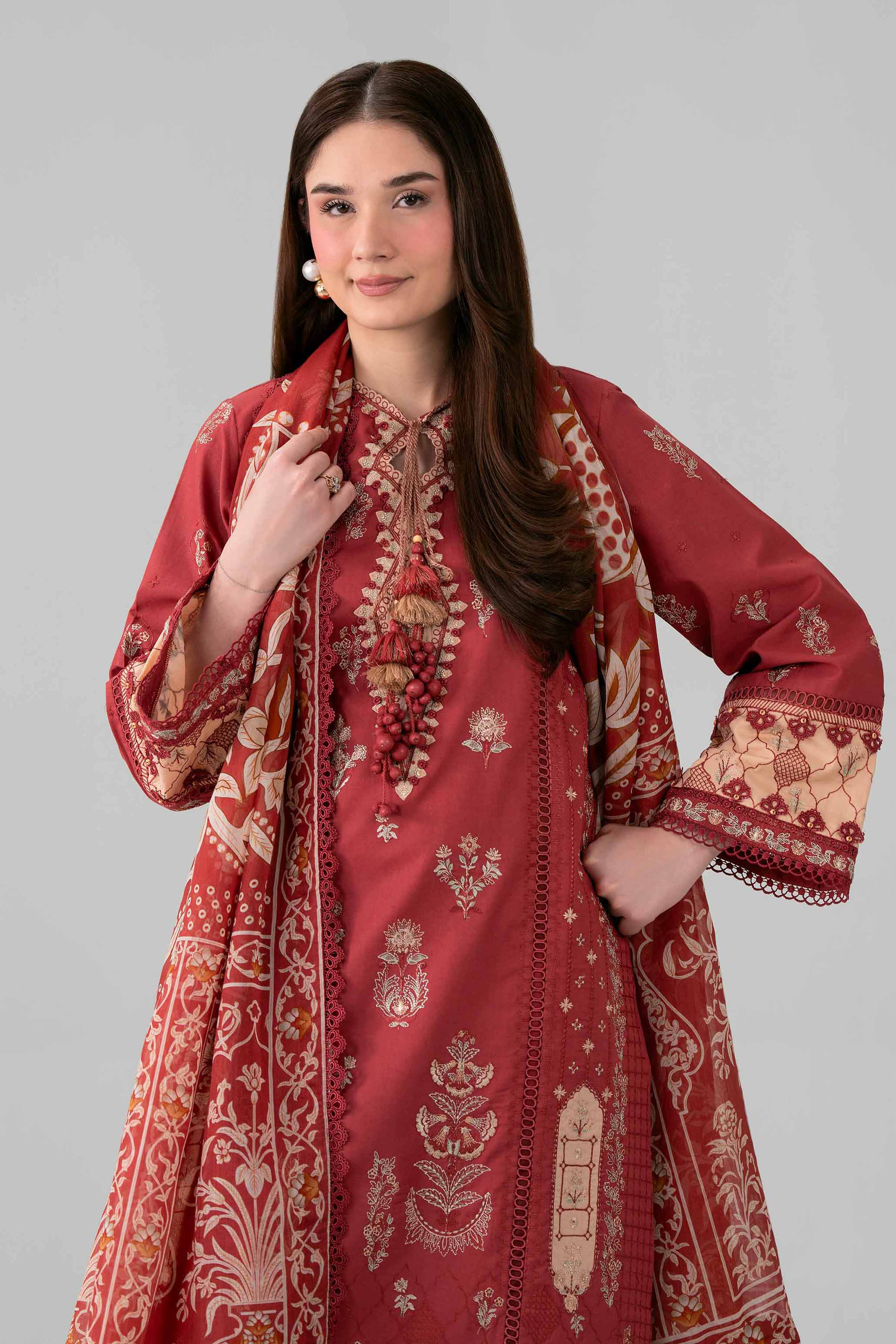 3 Piece - Digital Printed Embroidered Suit - 42601693 for Women - Unstitched Collection | Nishat | Shop Online