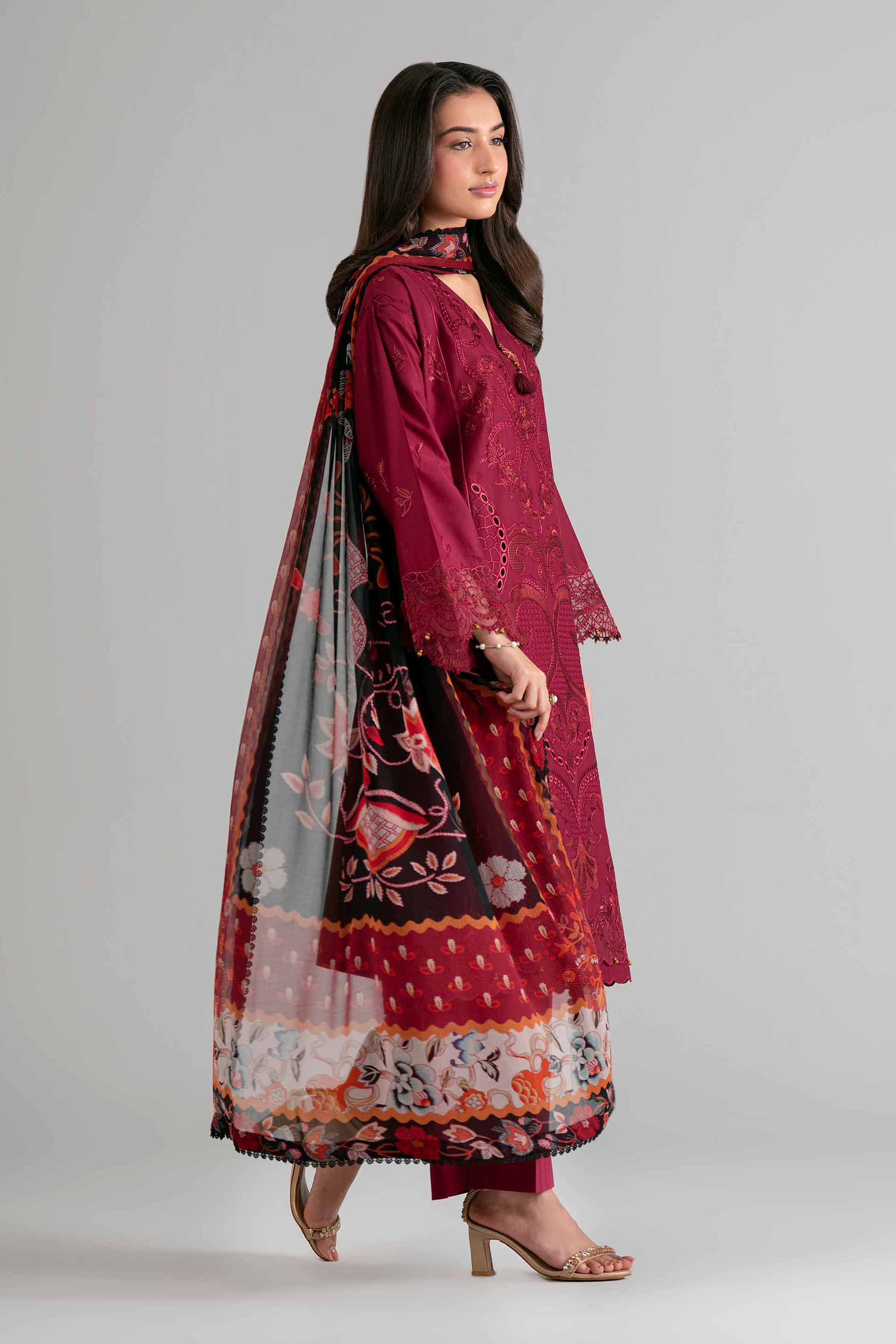 3 Piece - Digital Printed Embroidered Suit - 42601694 for Women - Unstitched Collection | Nishat | Shop Online