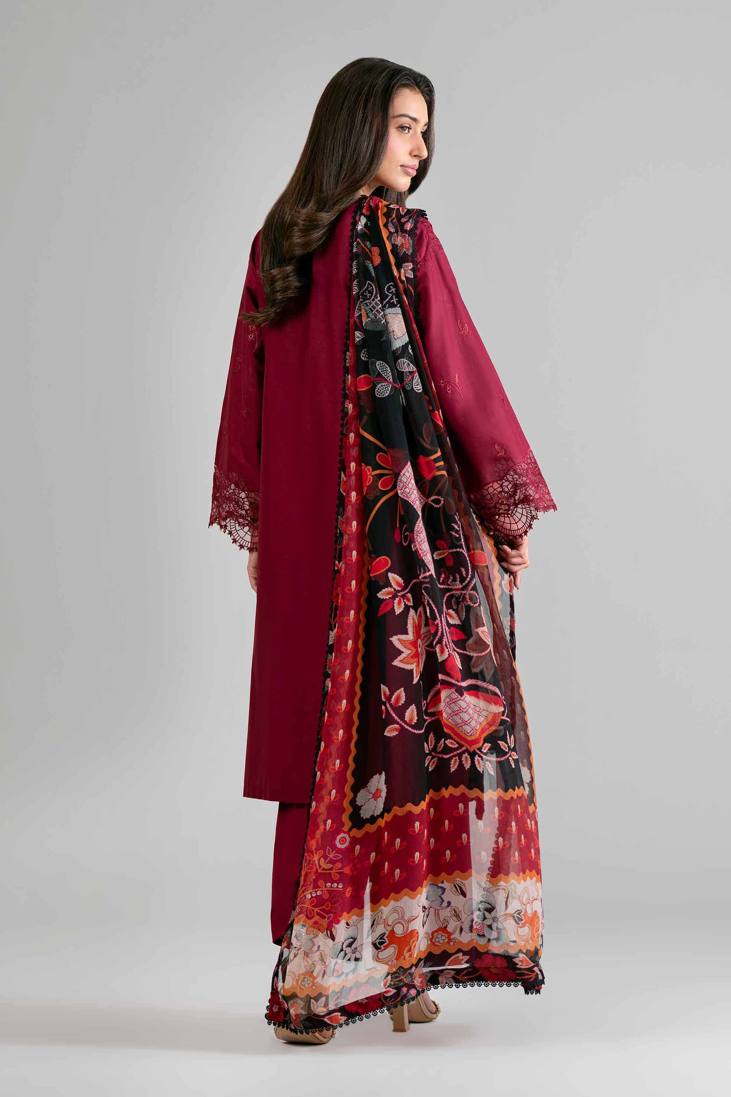 3 Piece - Digital Printed Embroidered Suit - 42601694 for Women - Unstitched Collection | Nishat | Shop Online