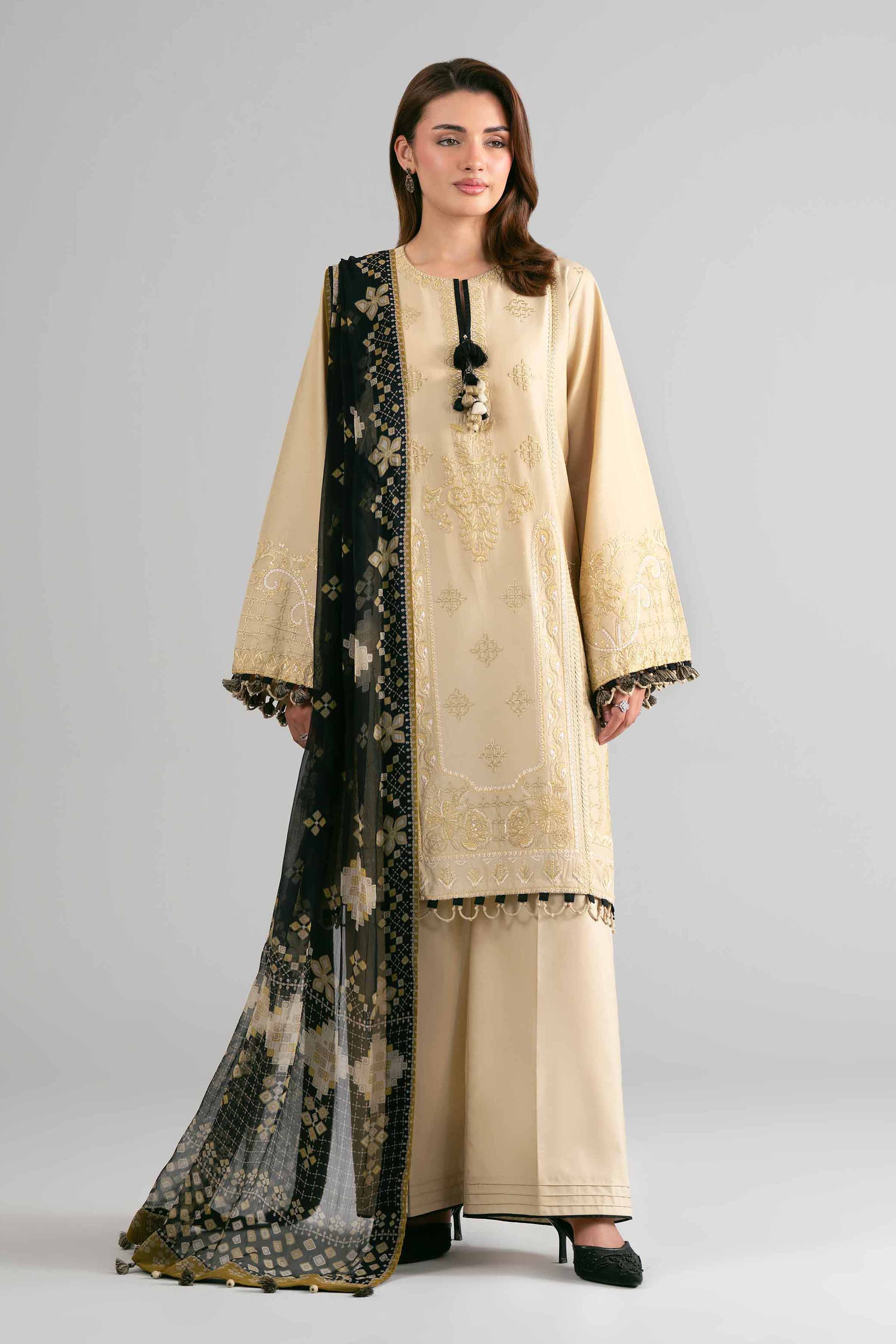 3 Piece - Digital Printed Embroidered Suit - 42601695 for Women - Unstitched Collection | Nishat | Shop Online