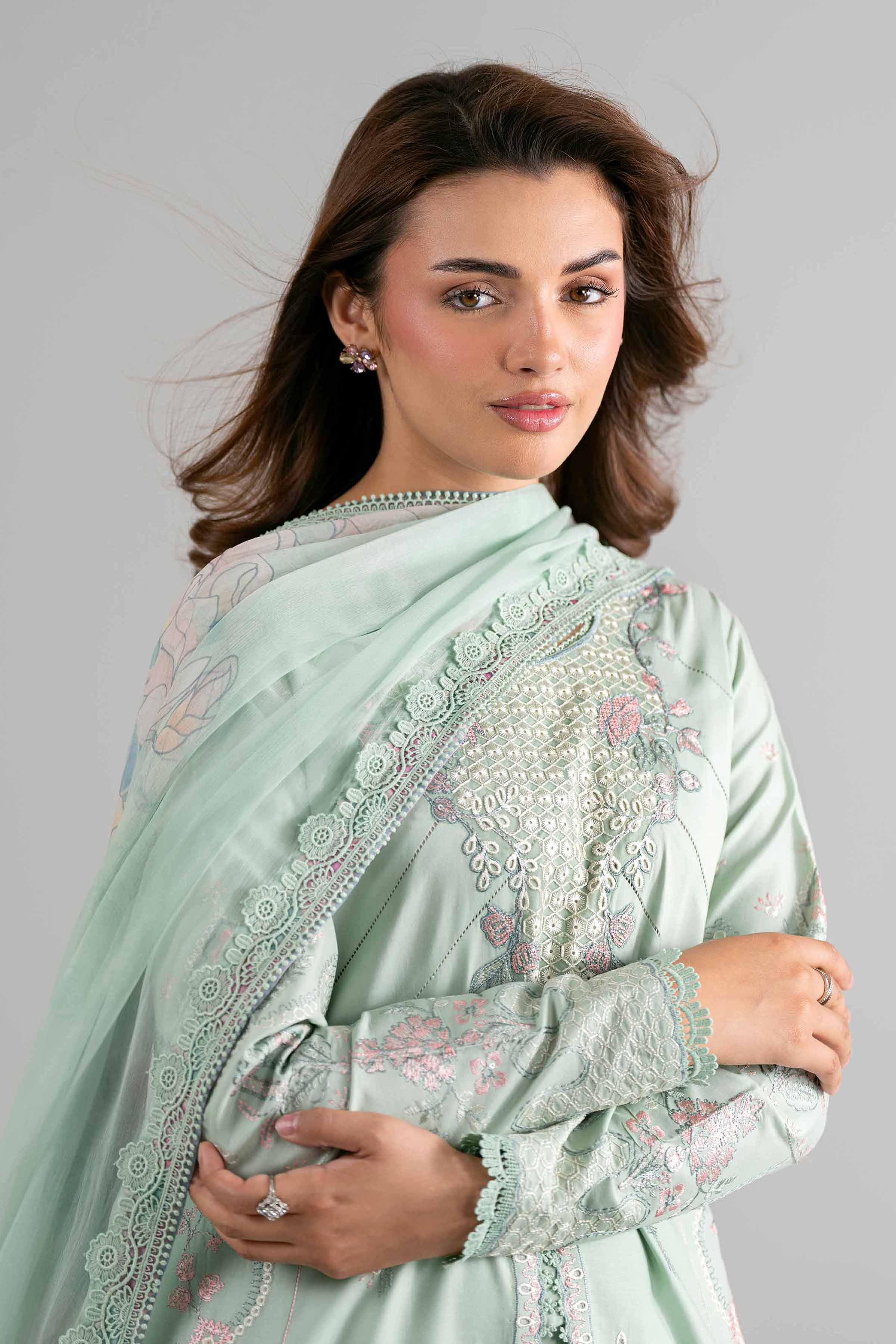 3 Piece - Digital Printed Embroidered Suit - 42601699 for Women - Unstitched Collection | Nishat | Shop Online
