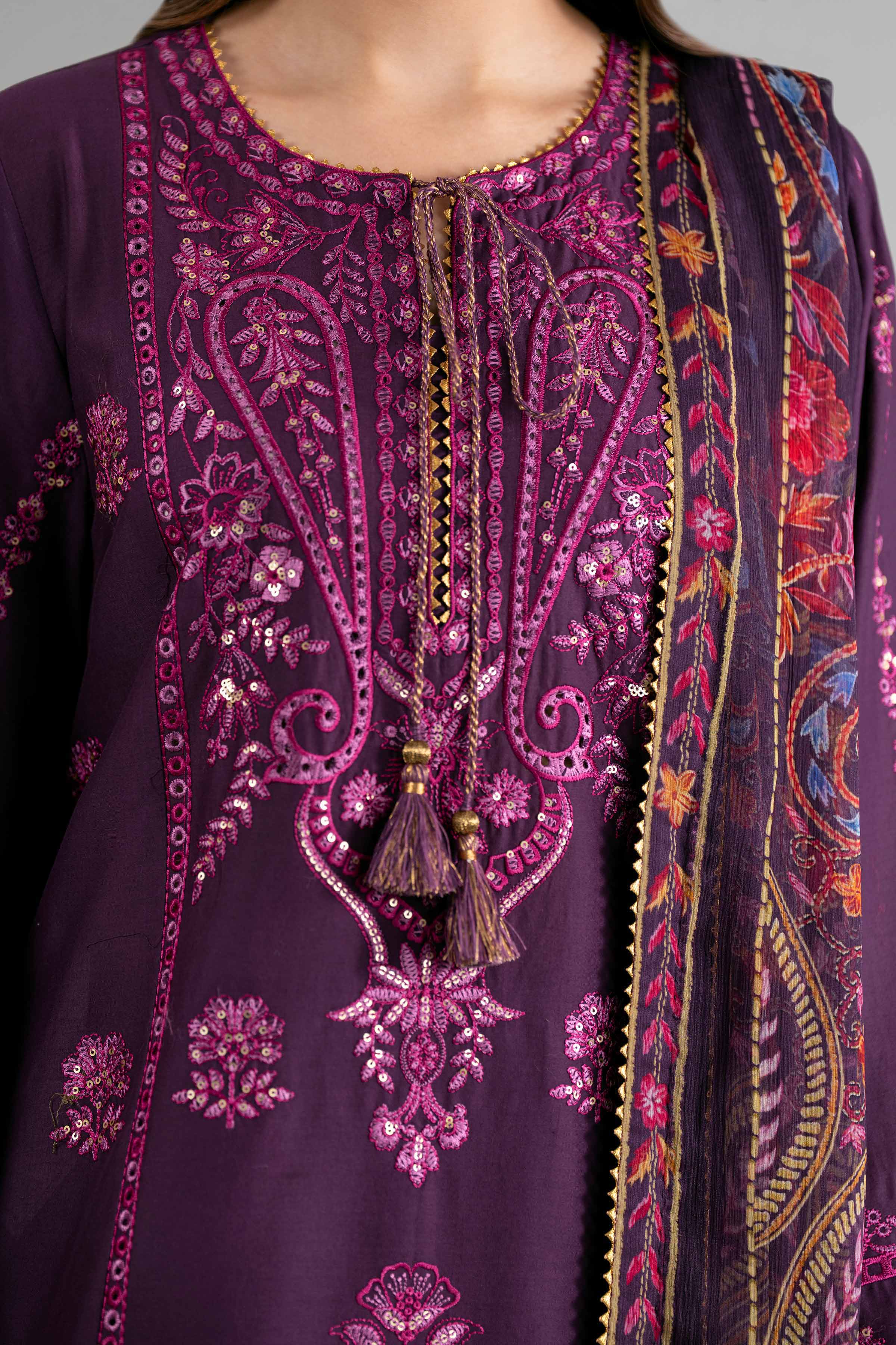 3 Piece - Digital Printed Embroidered Suit - 42601701 for Women - Unstitched Collection | Nishat | Shop Online