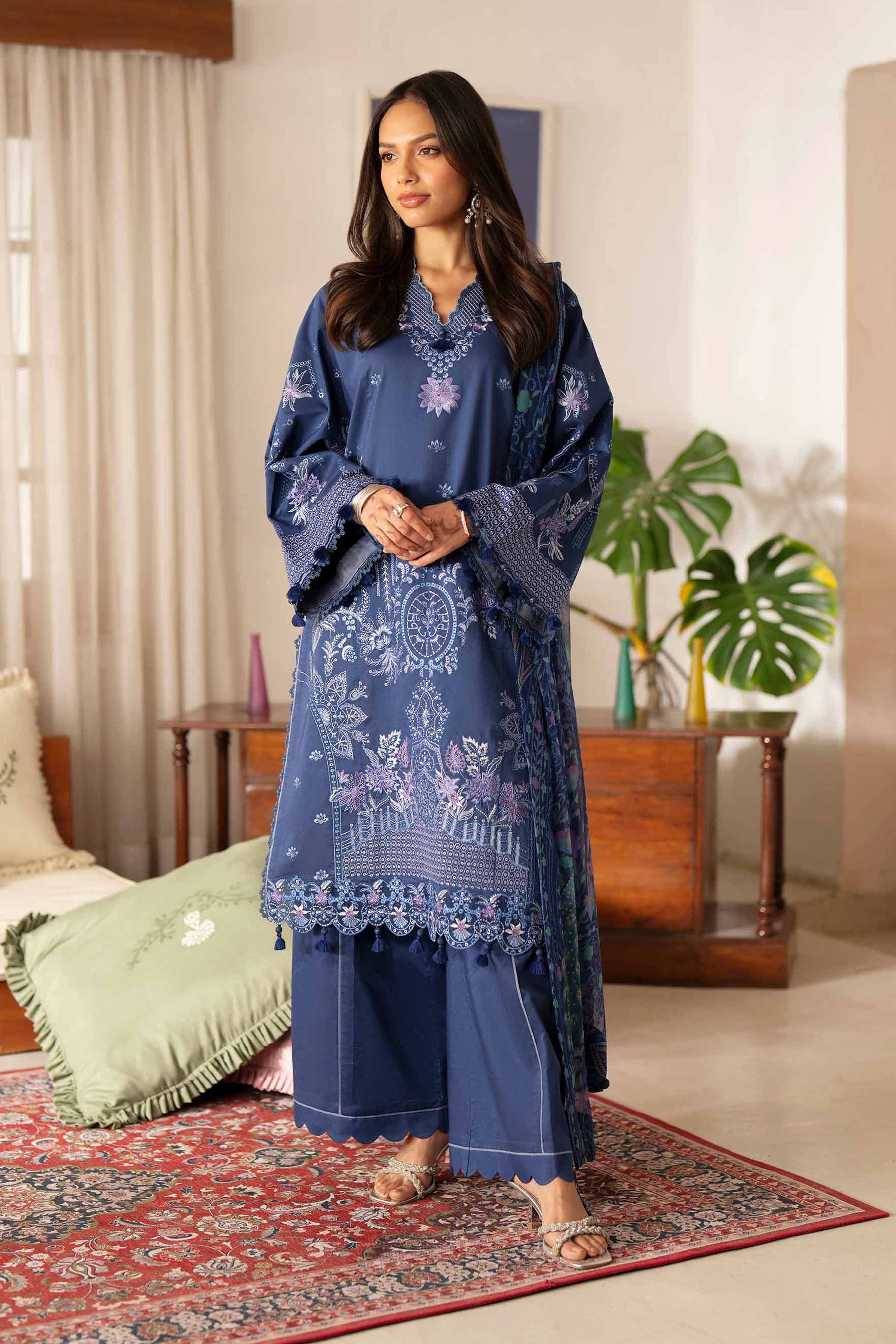 3 Piece - Digital Printed Embroidered Suit - 42601703 for Women - Unstitched Collection | Nishat | Shop Online