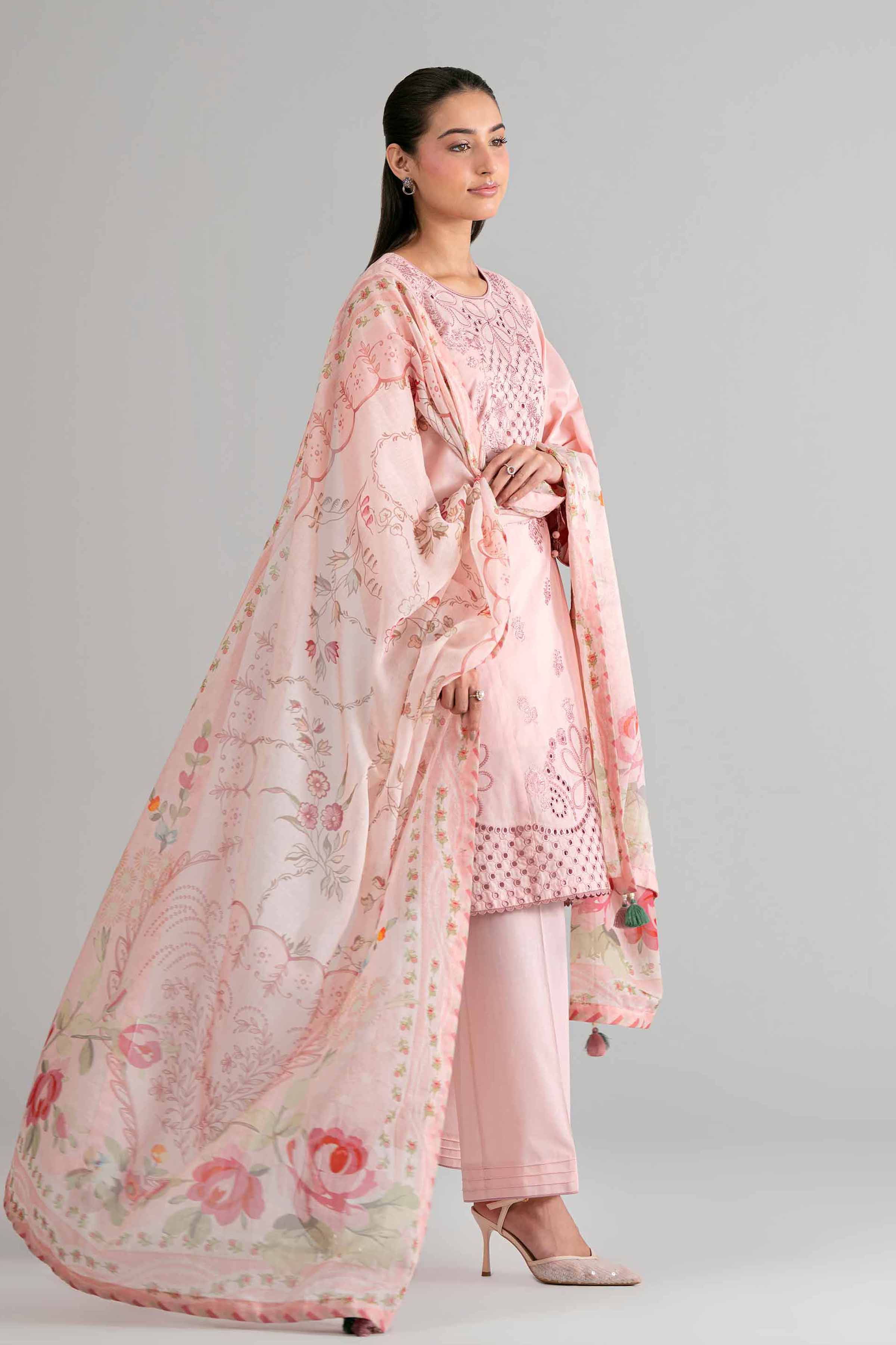 3 Piece - Digital Printed Embroidered Suit - 42601704 for Women - Unstitched Collection | Nishat | Shop Online