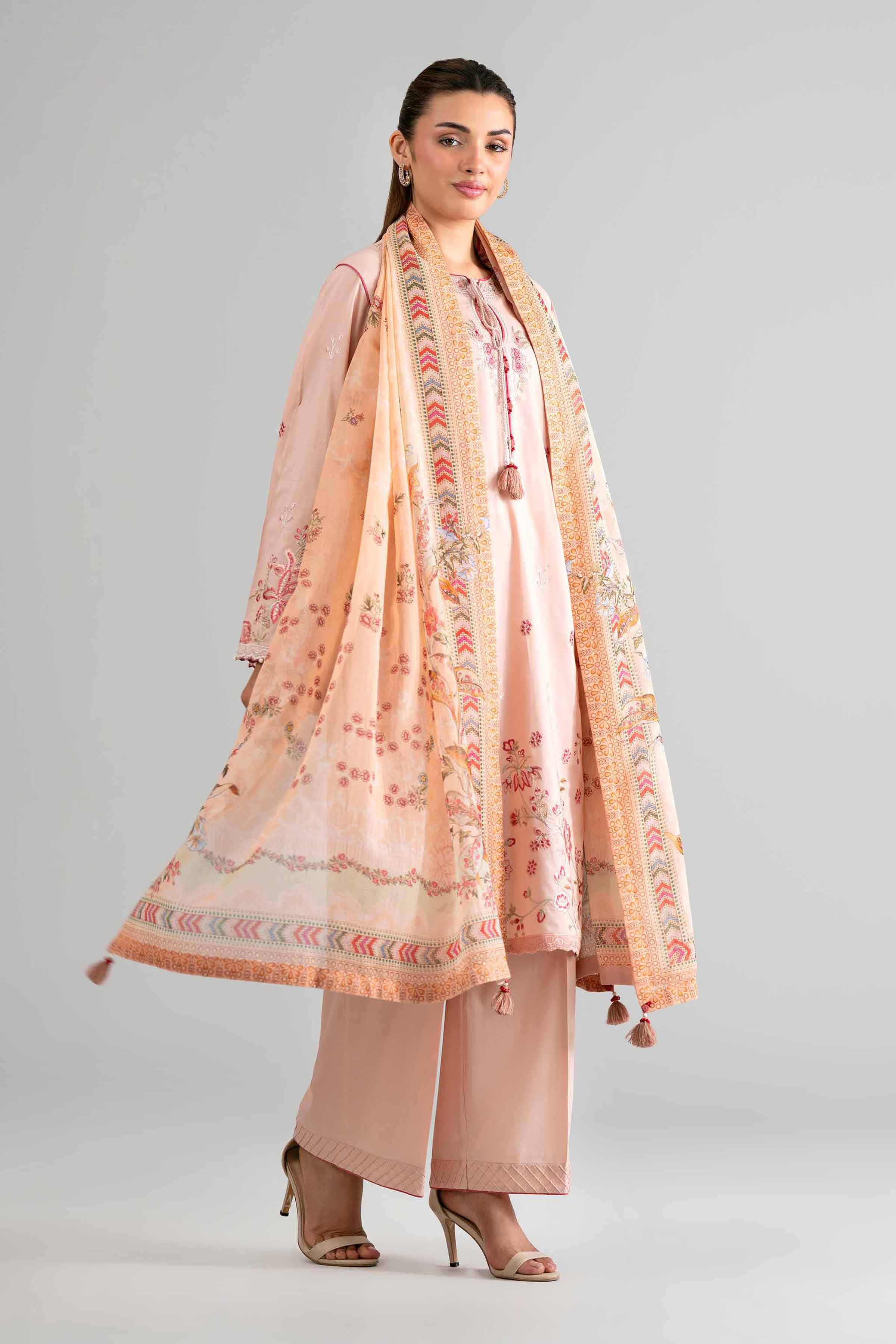 3 Piece - Digital Printed Embroidered Suit - 42601713 for Women - Unstitched Collection | Nishat | Shop Online