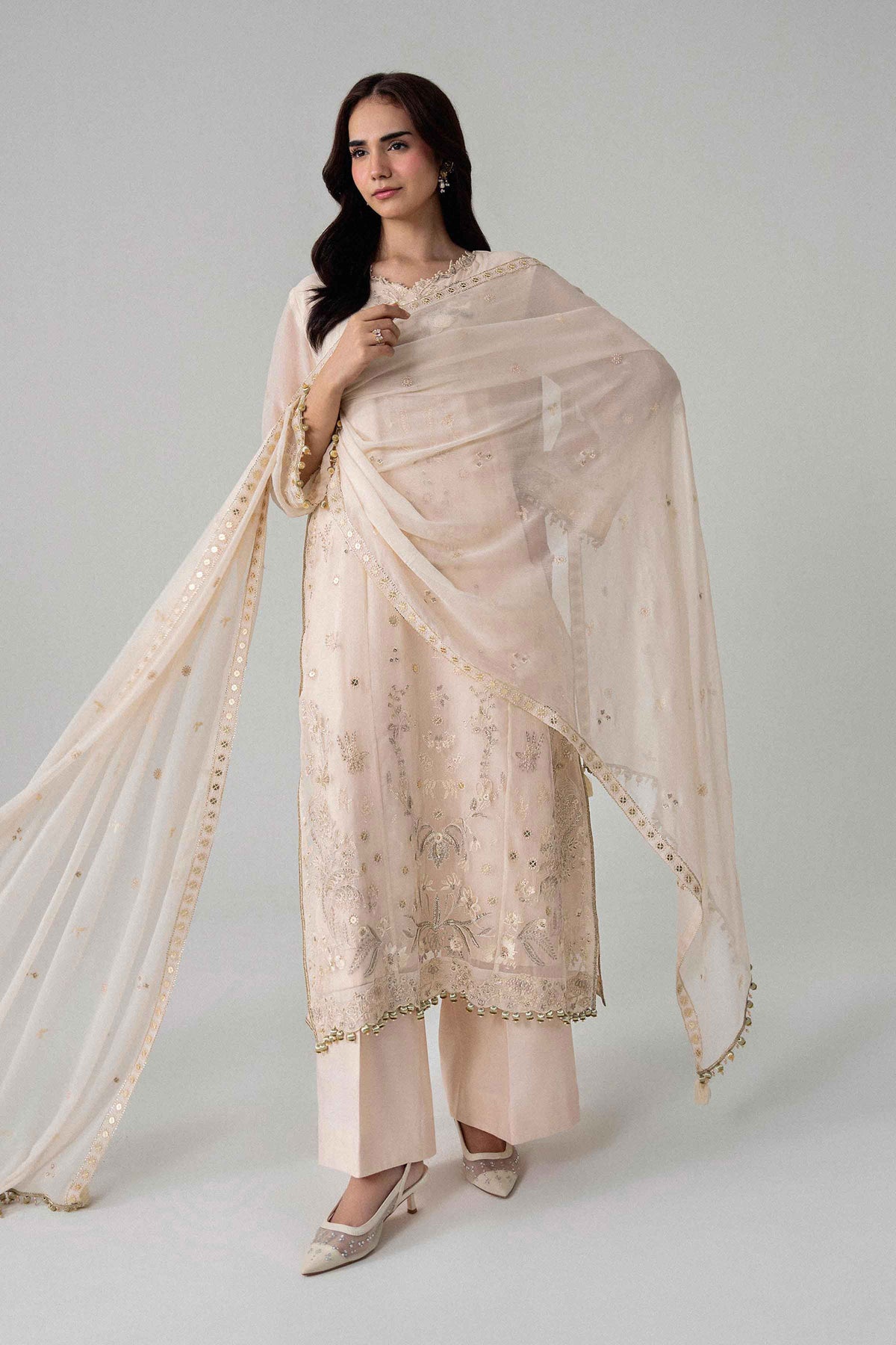 3 Piece - Embroidered Suit - 42601716