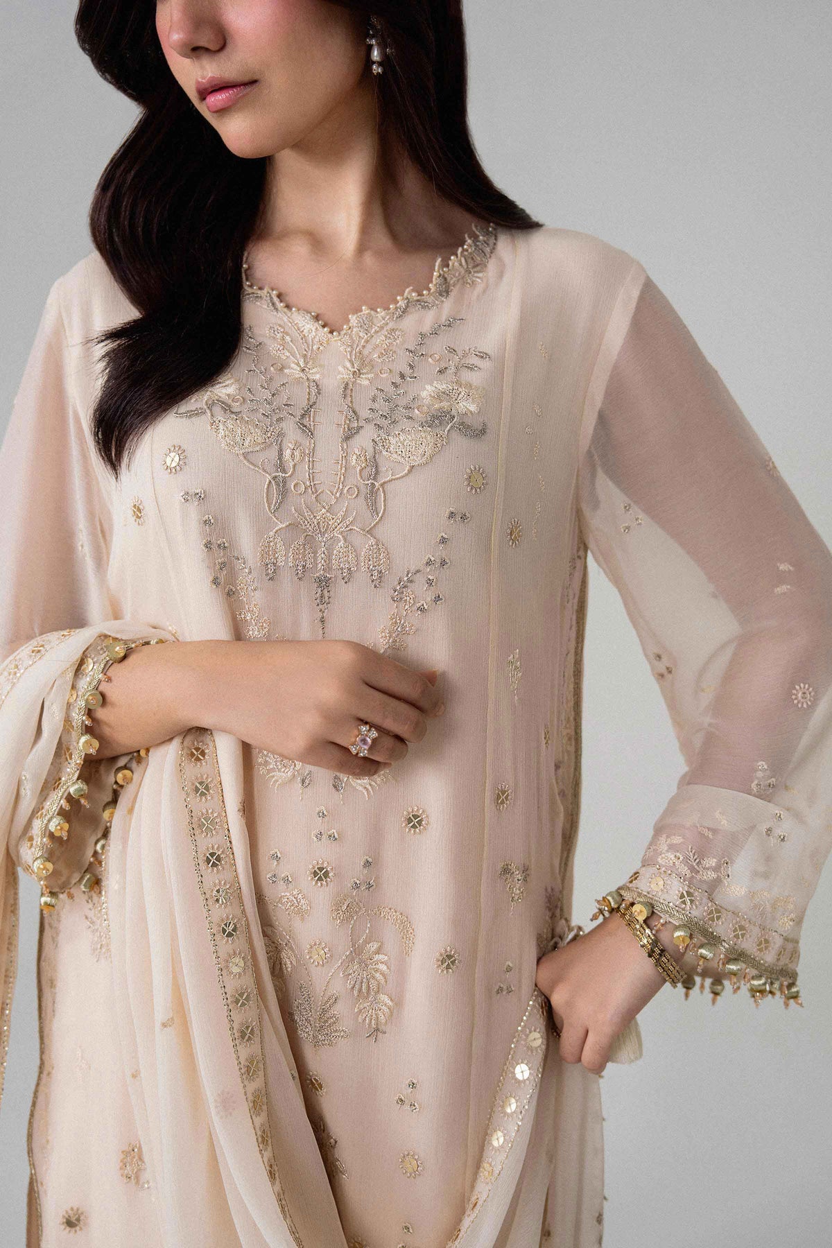 3 Piece - Embroidered Suit - 42601716