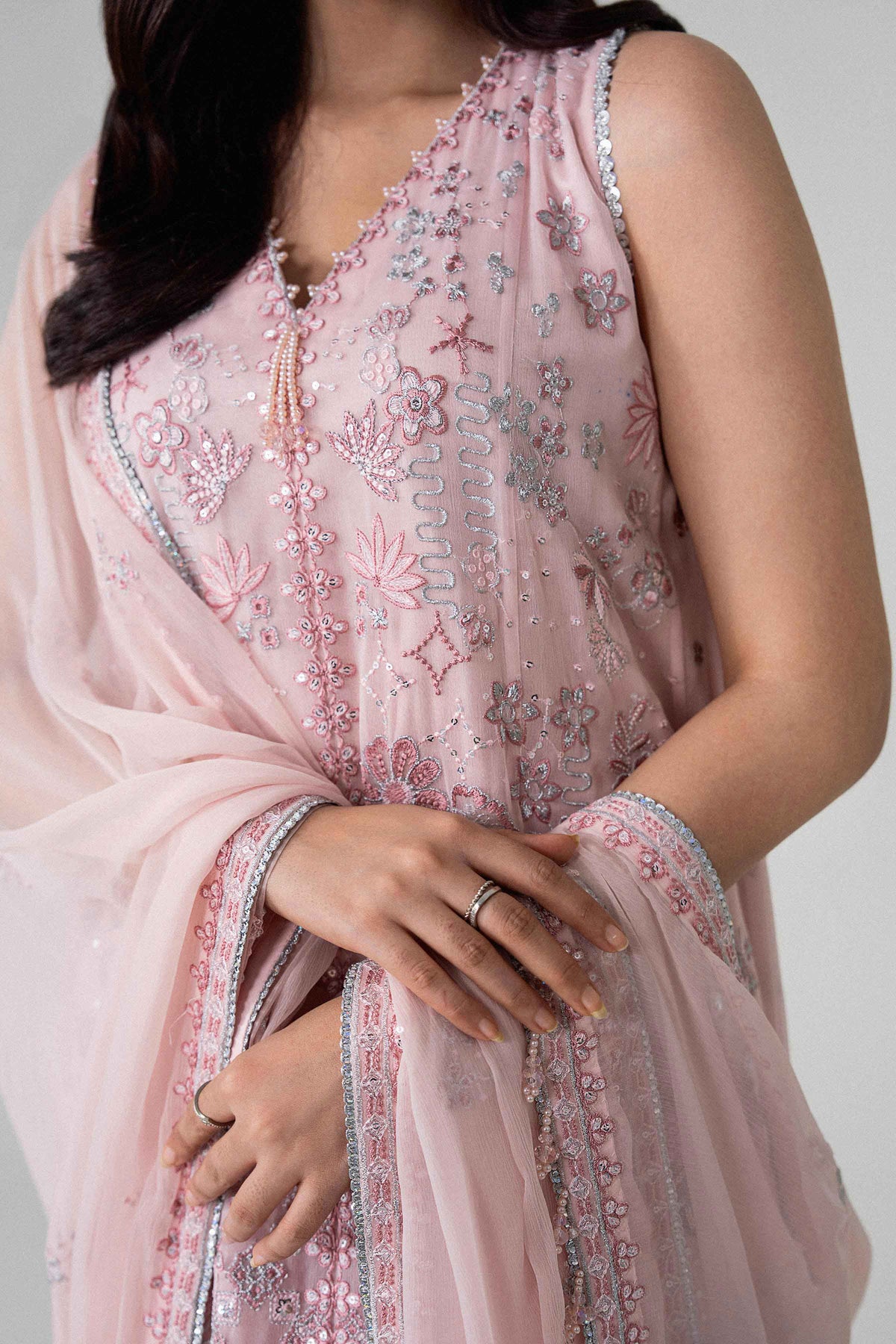 3 Piece - Embroidered Suit - 42601717