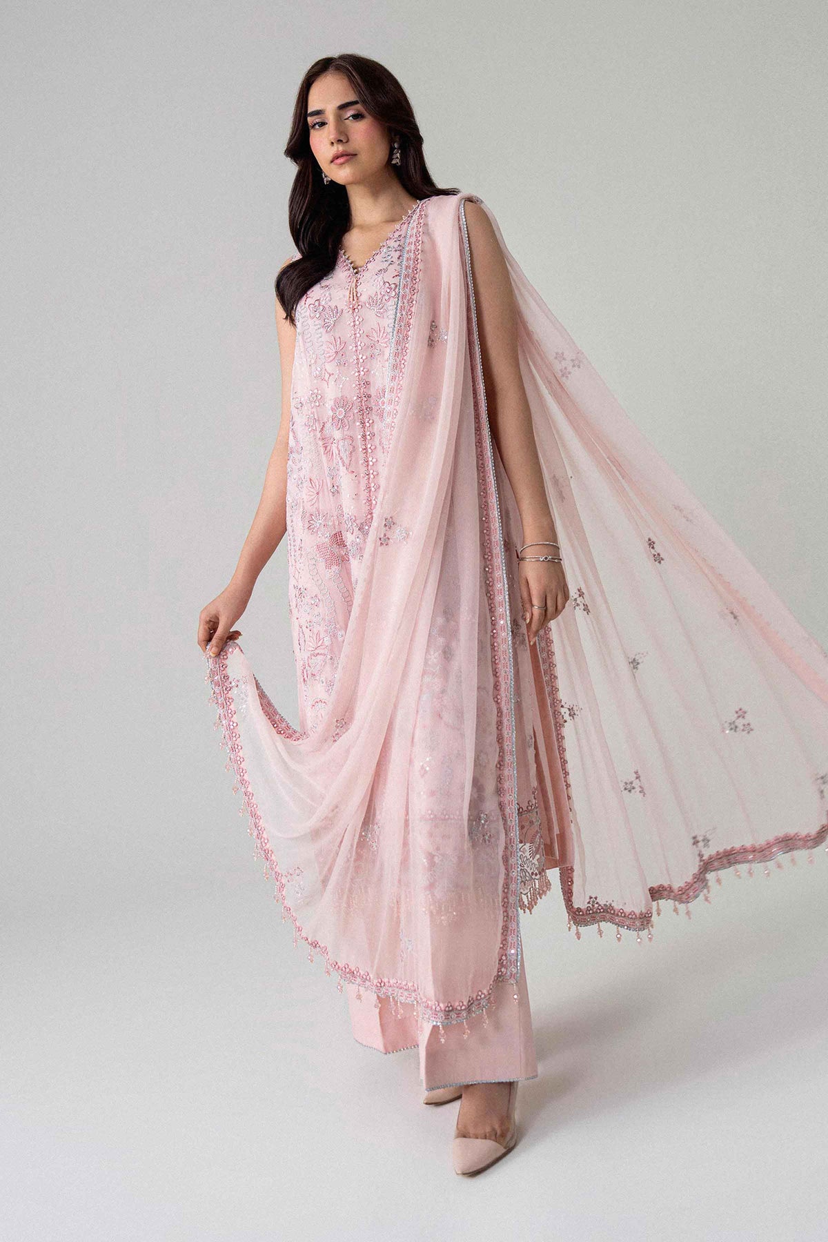 3 Piece - Embroidered Suit - 42601717