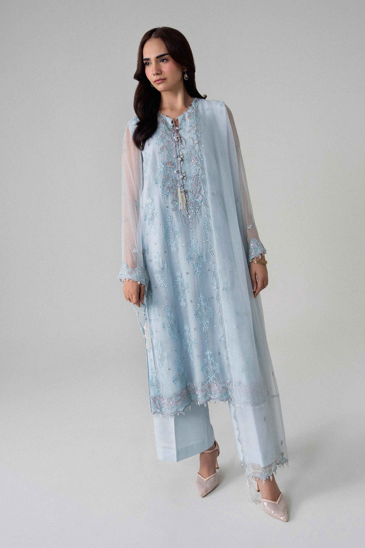 3 Piece - Embroidered Suit - 42601718