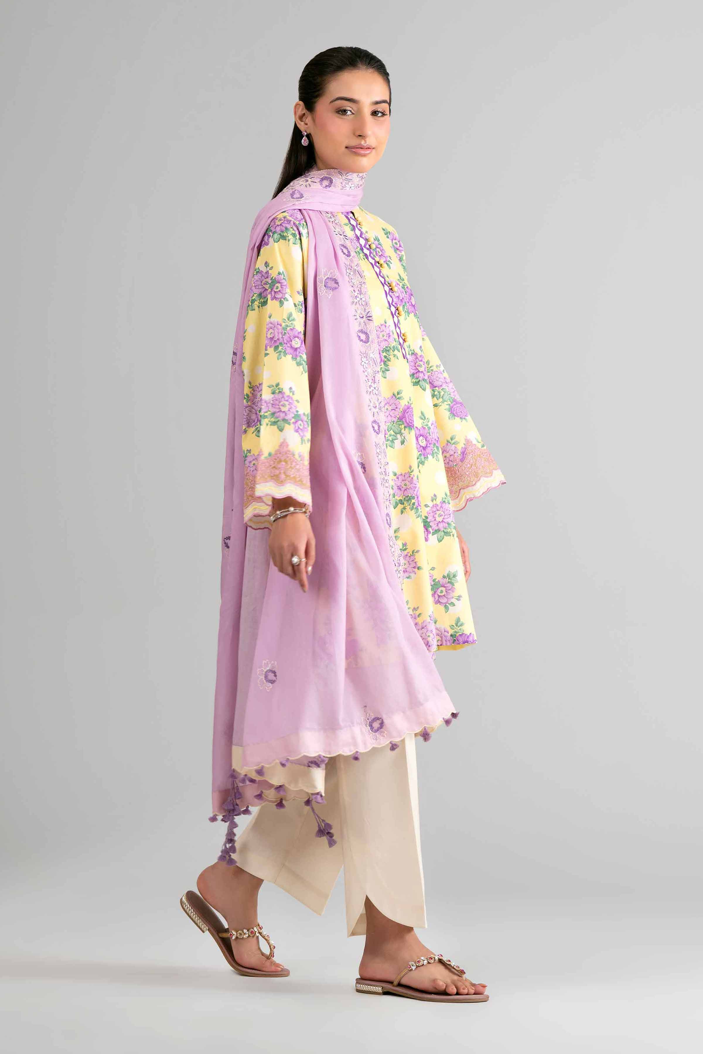 3 Piece - Printed Embroidered Suit - 42601720 for Women - Unstitched Collection | Nishat | Shop Online