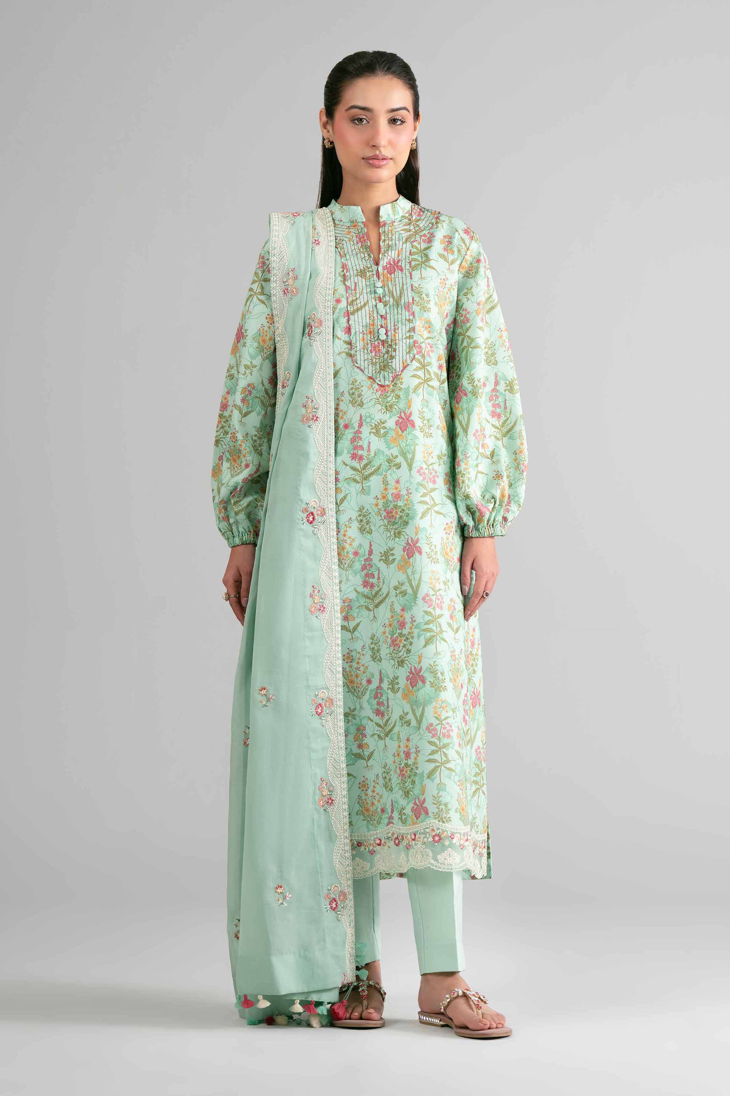 3 Piece - Printed Embroidered Suit - 42601721 for Women - Unstitched Collection | Nishat | Shop Online