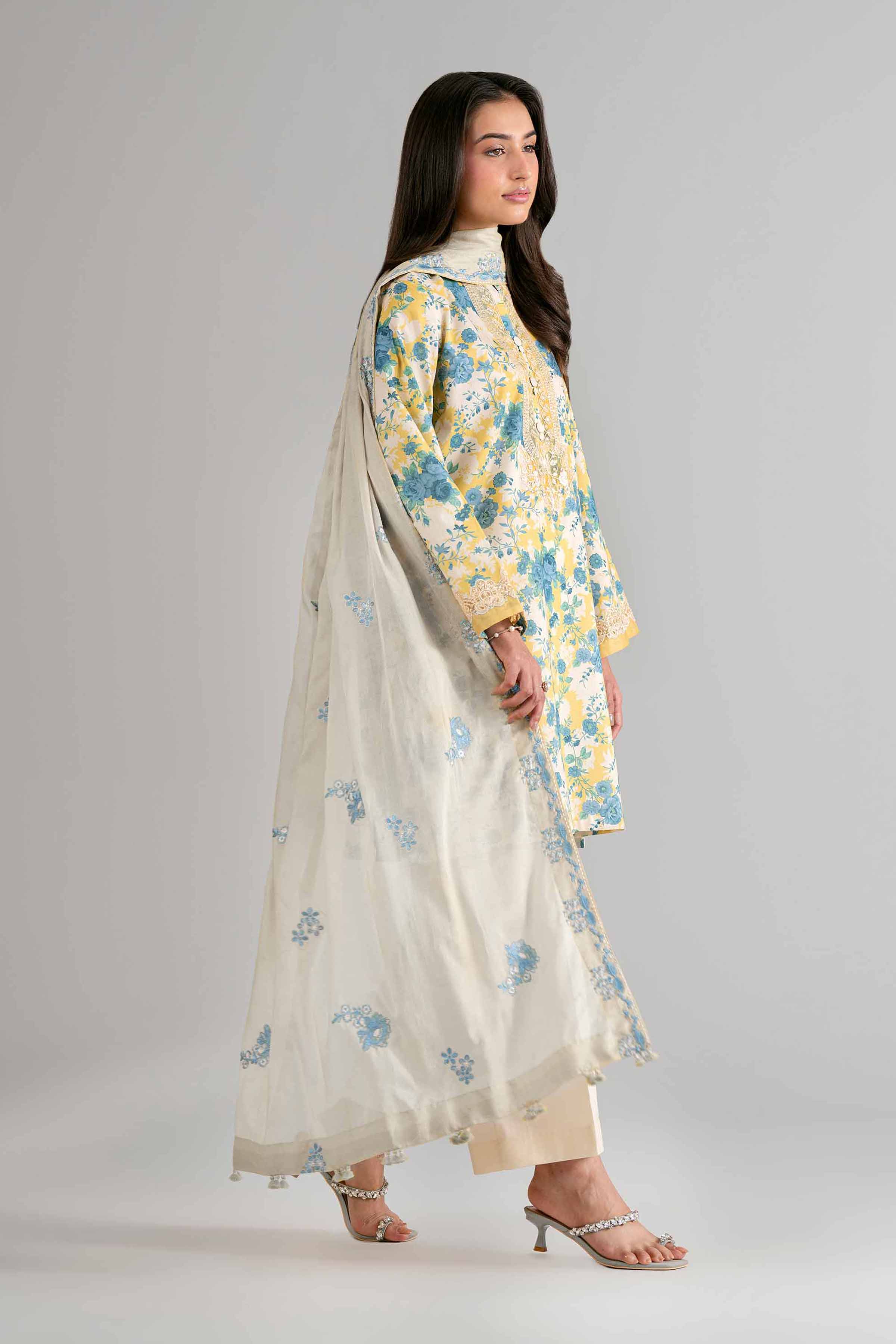 3 Piece - Printed Embroidered Suit - 42601723 for Women - Unstitched Collection | Nishat | Shop Online