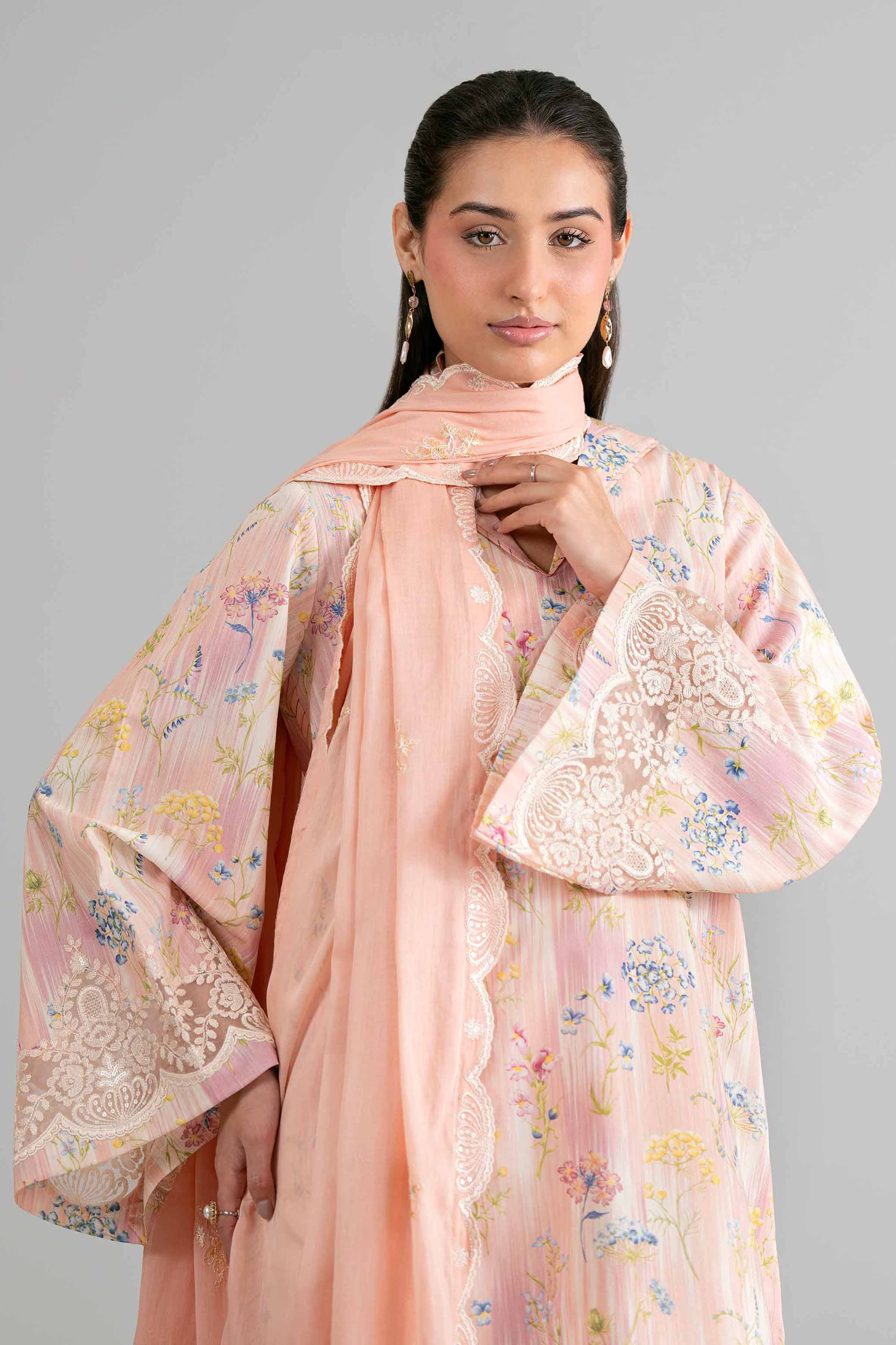 3 Piece - Printed Embroidered Suit - 42601727 for Women - Unstitched Collection | Nishat | Shop Online