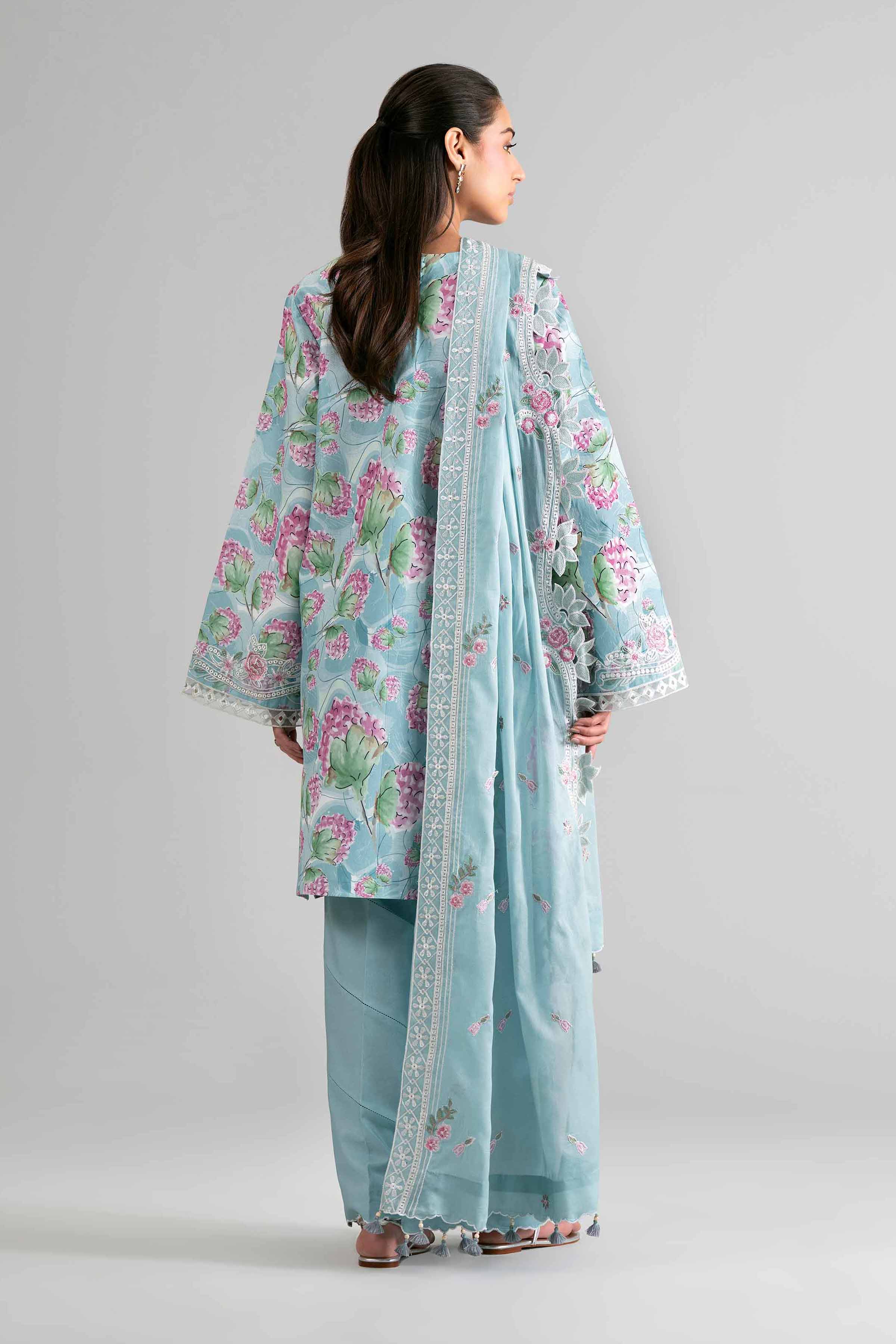 3 Piece - Printed Embroidered Suit - 42601728 for Women - Unstitched Collection | Nishat | Shop Online