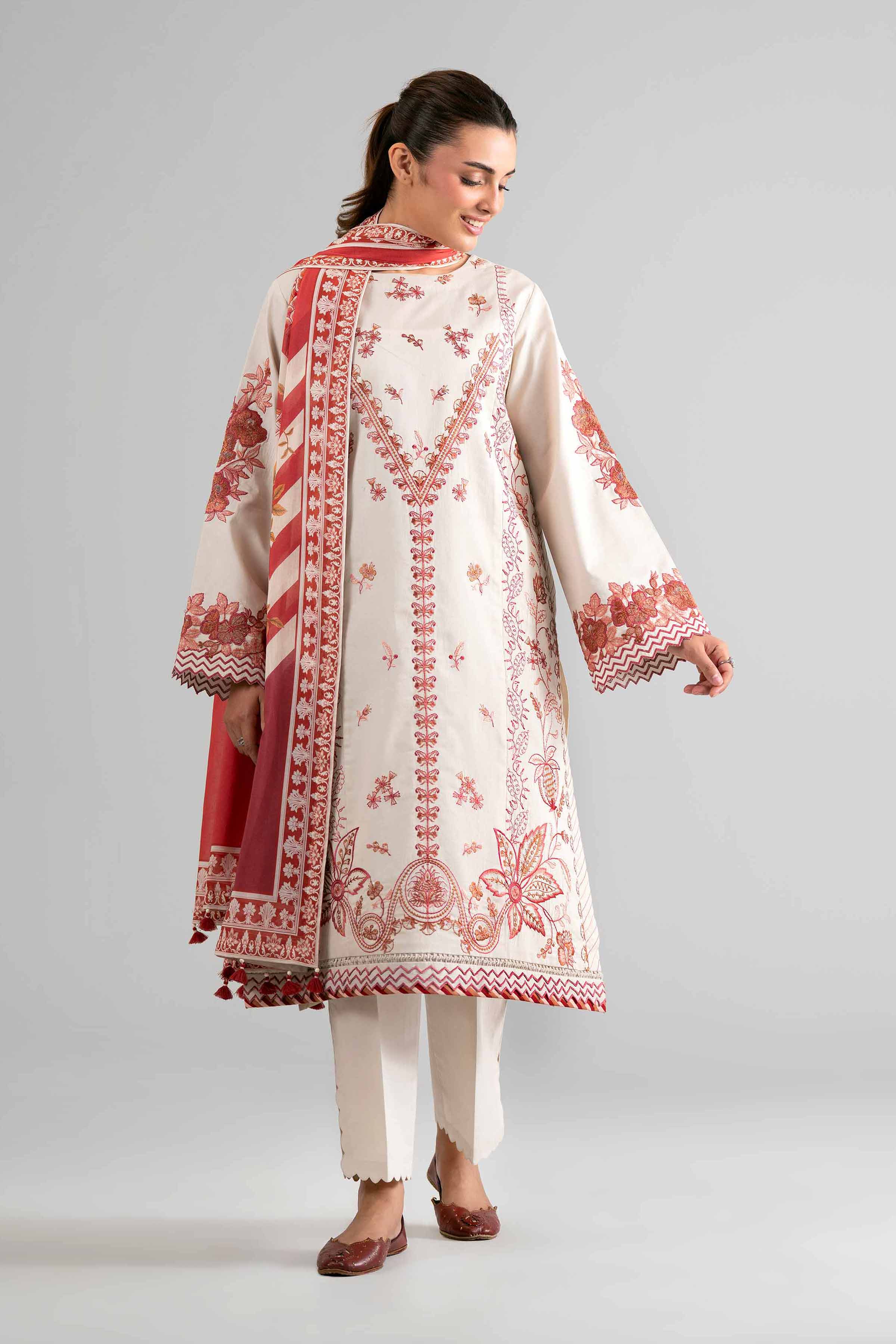 3 Piece - Digital Printed Embroidered Suit - 42601730 for Women - Unstitched Collection | Nishat | Shop Online