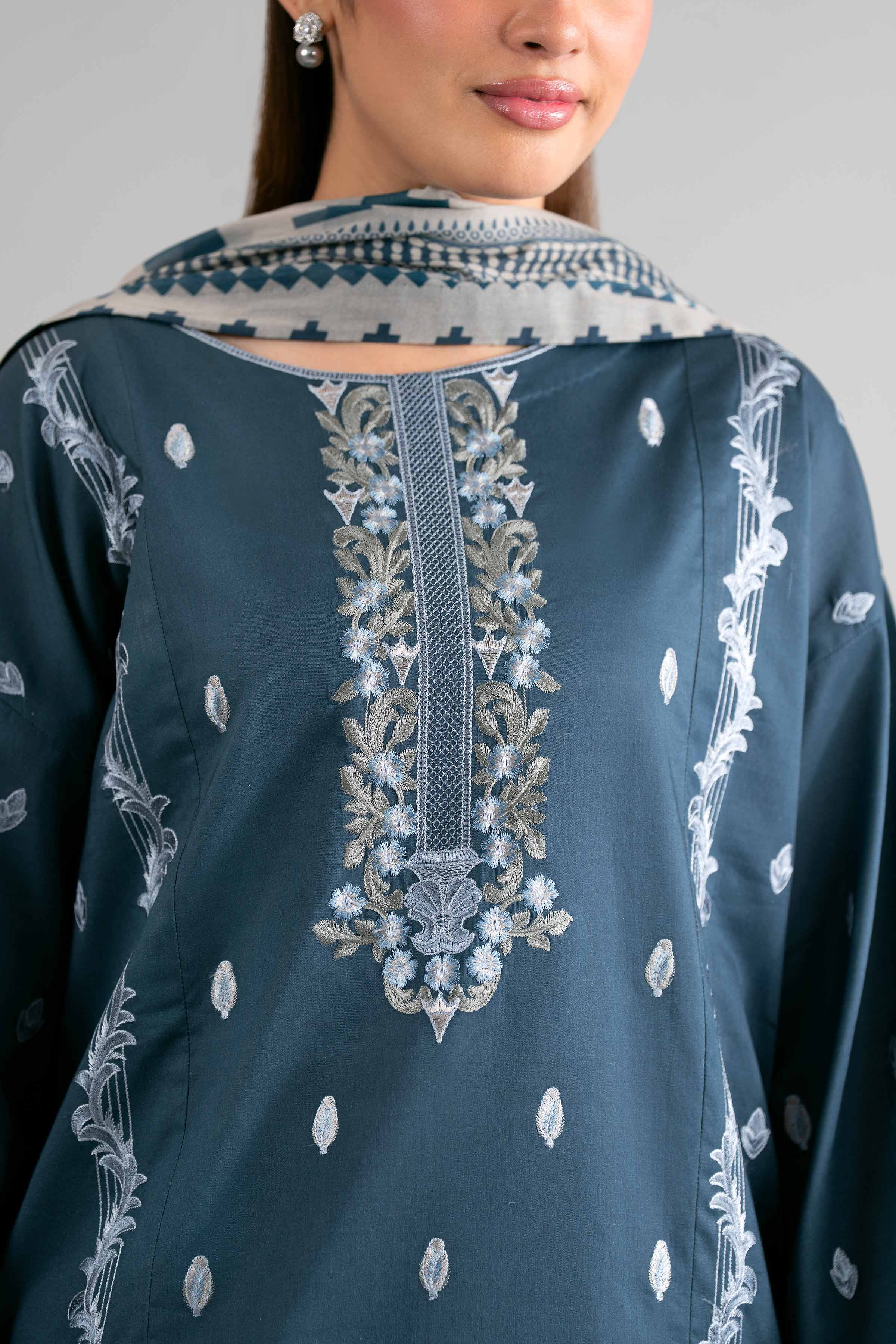 3 Piece - Digital Printed Embroidered Suit - 42601731 for Women - Unstitched Collection | Nishat | Shop Online