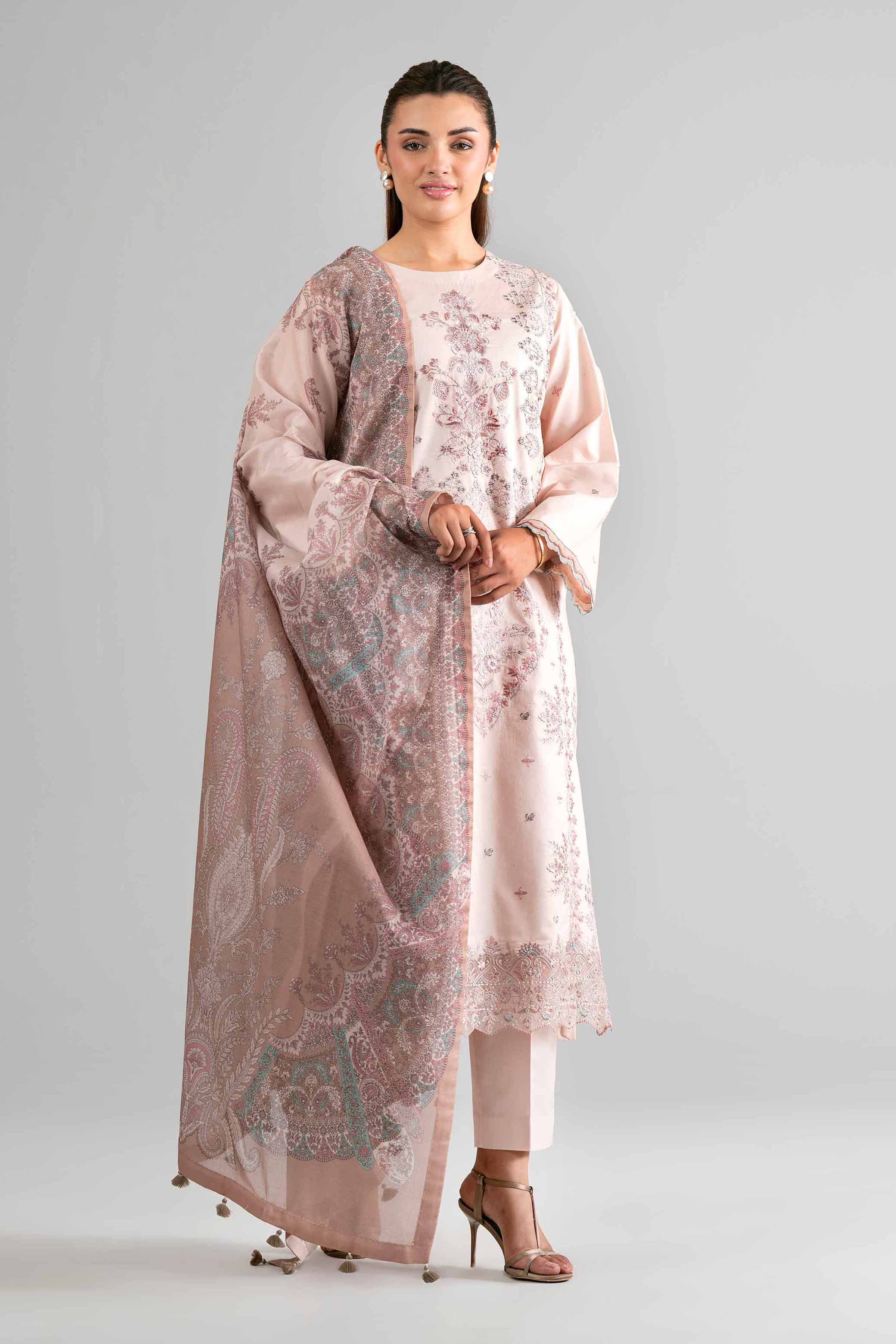 3 Piece - Digital Printed Embroidered Suit - 42601732 for Women - Unstitched Collection | Nishat | Shop Online