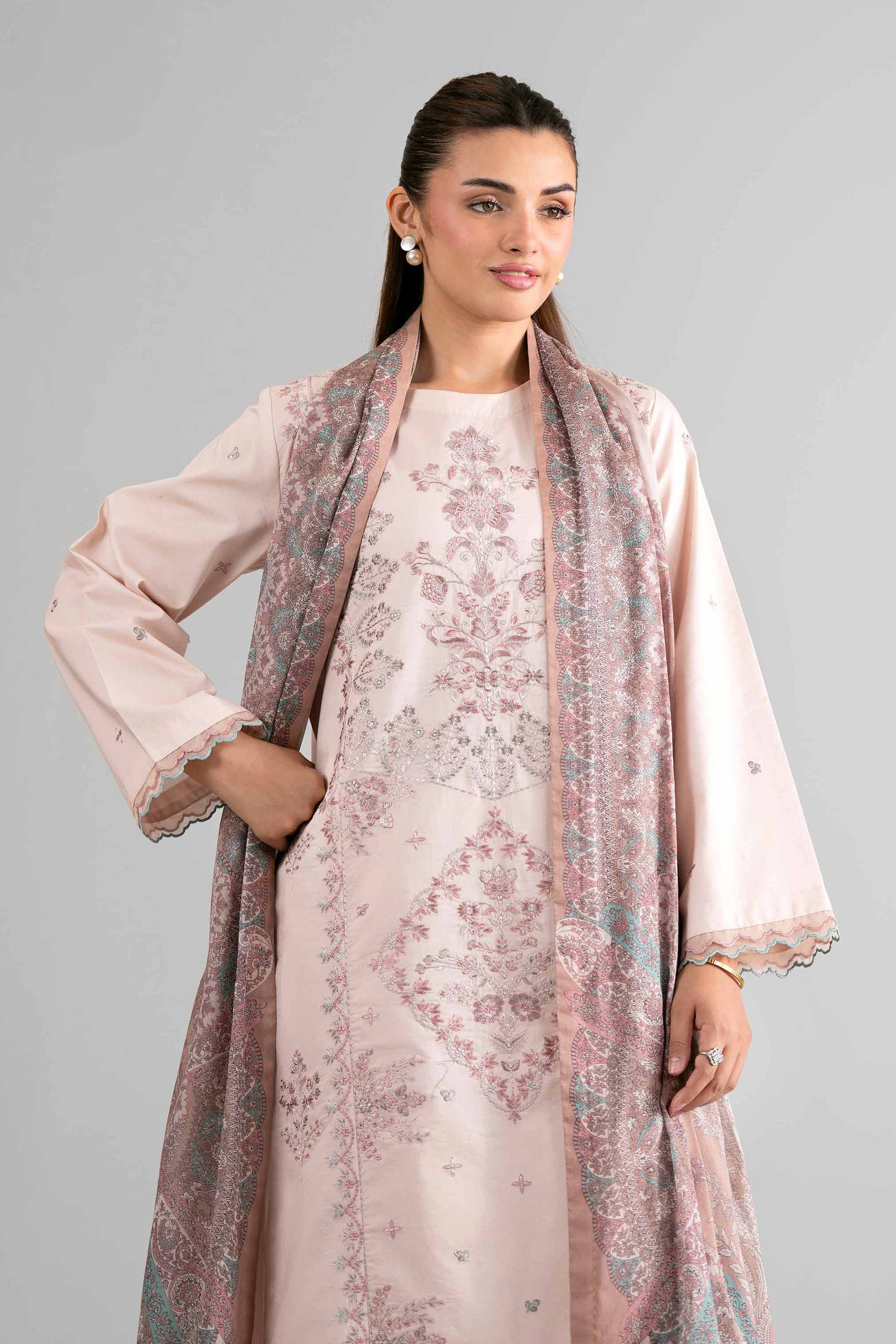 3 Piece - Digital Printed Embroidered Suit - 42601732 for Women - Unstitched Collection | Nishat | Shop Online