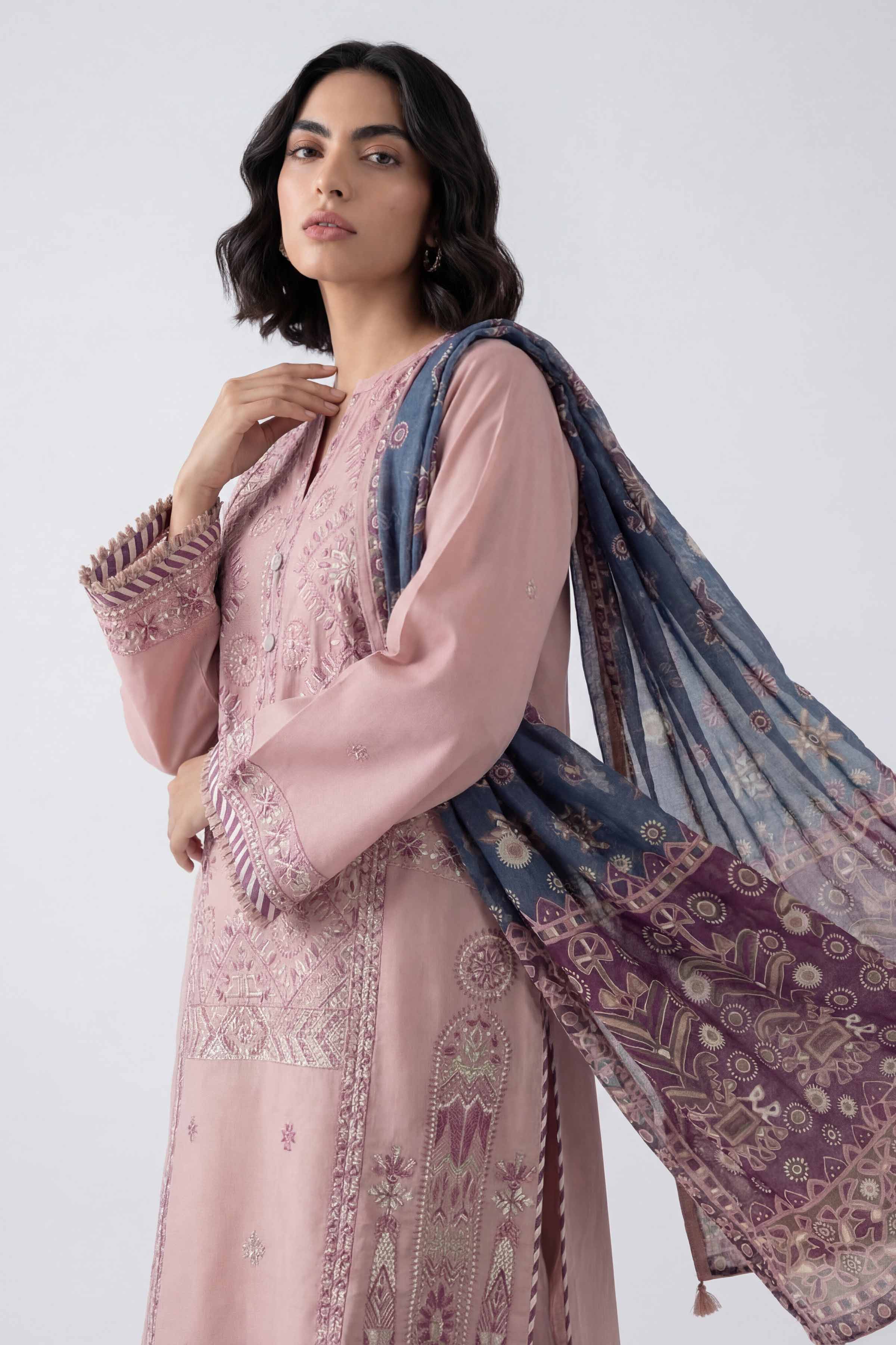 3 Piece - Digital Printed Embroidered Suit - 42601734 for Women - Unstitched Collection | Nishat | Shop Online