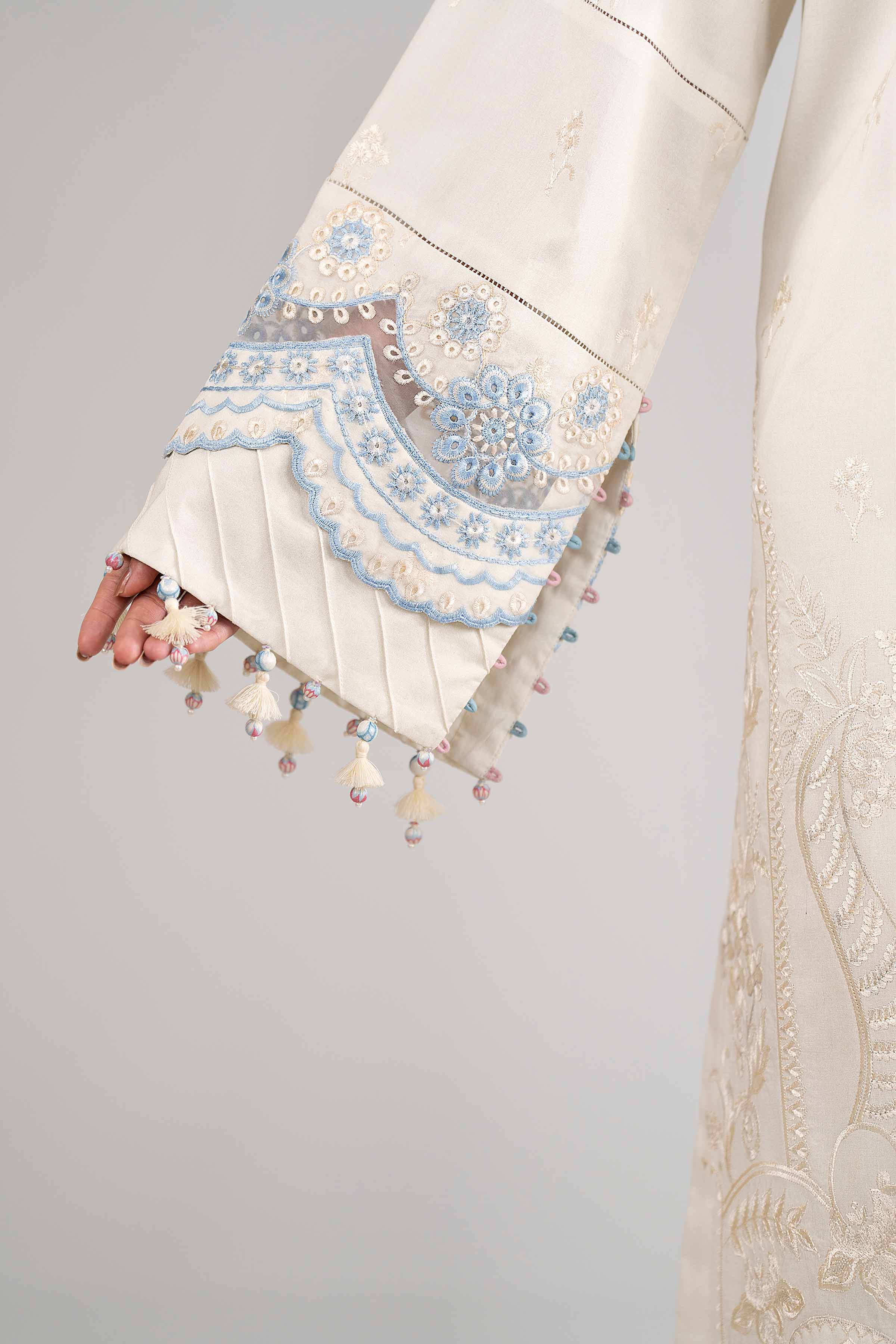 3 Piece - Digital Printed Embroidered Suit - 42601735