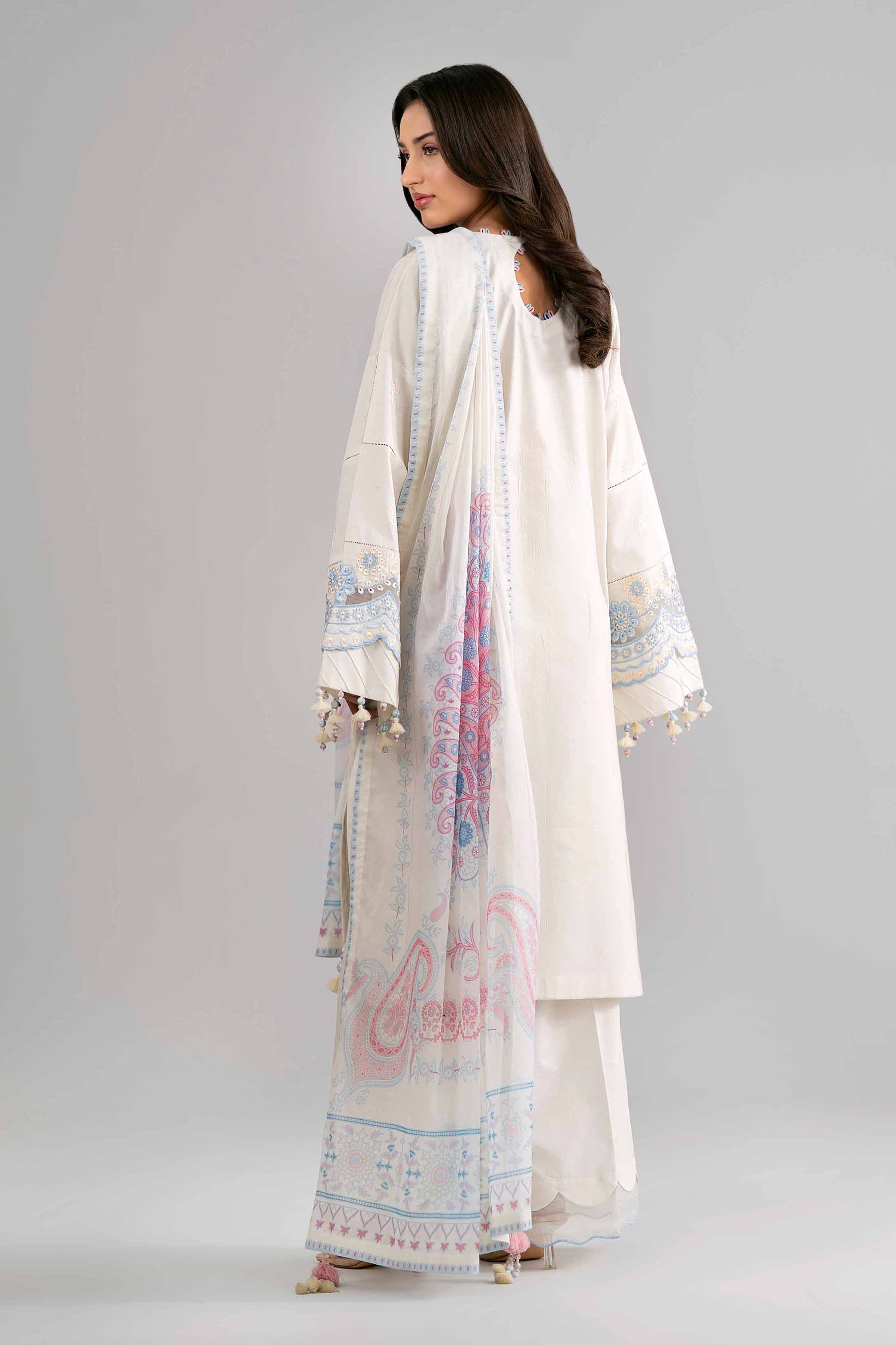 3 Piece - Digital Printed Embroidered Suit - 42601735